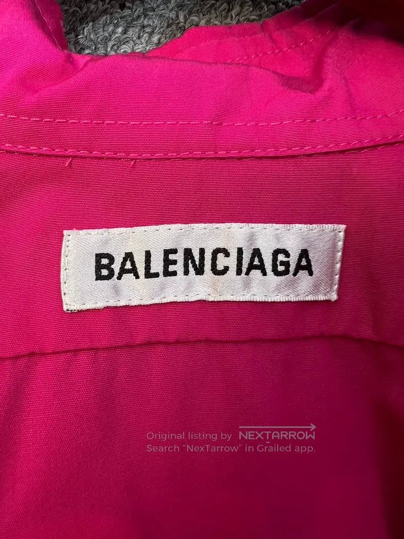 Balenciaga Balenciaga Dragon Fruit Color Shirt Jacket Size XS / US 0-2 / IT 36-38 - 5 Thumbnail