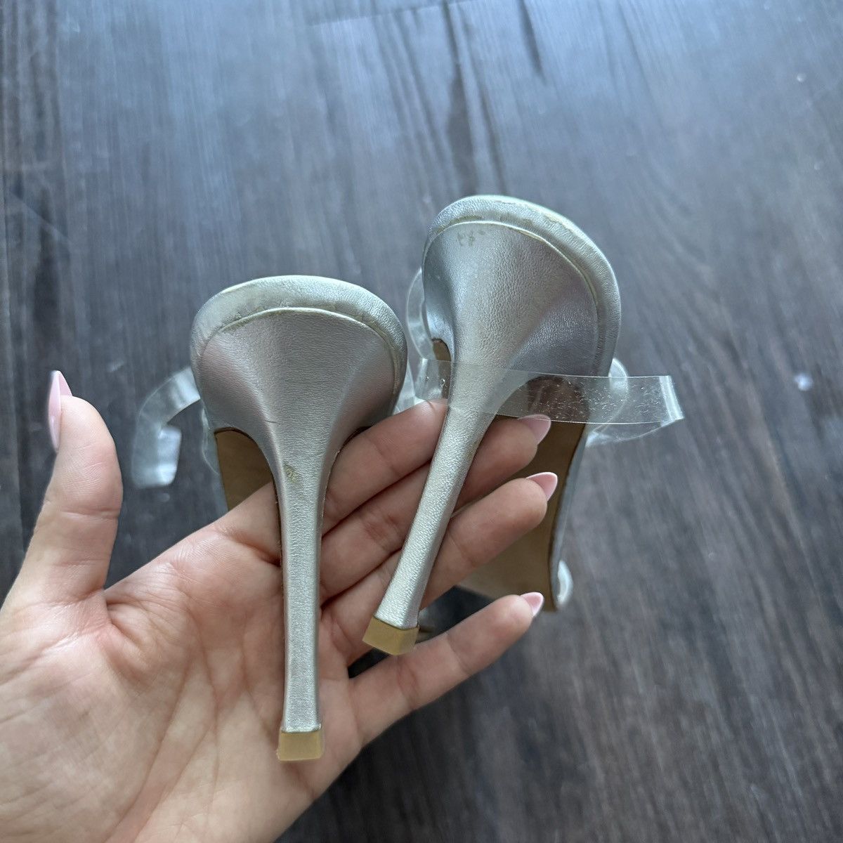 Manolo Blahnik Vintage Manolo Blahnik Clear Heels Size US 6.5 / IT 36.5 - 6 Thumbnail