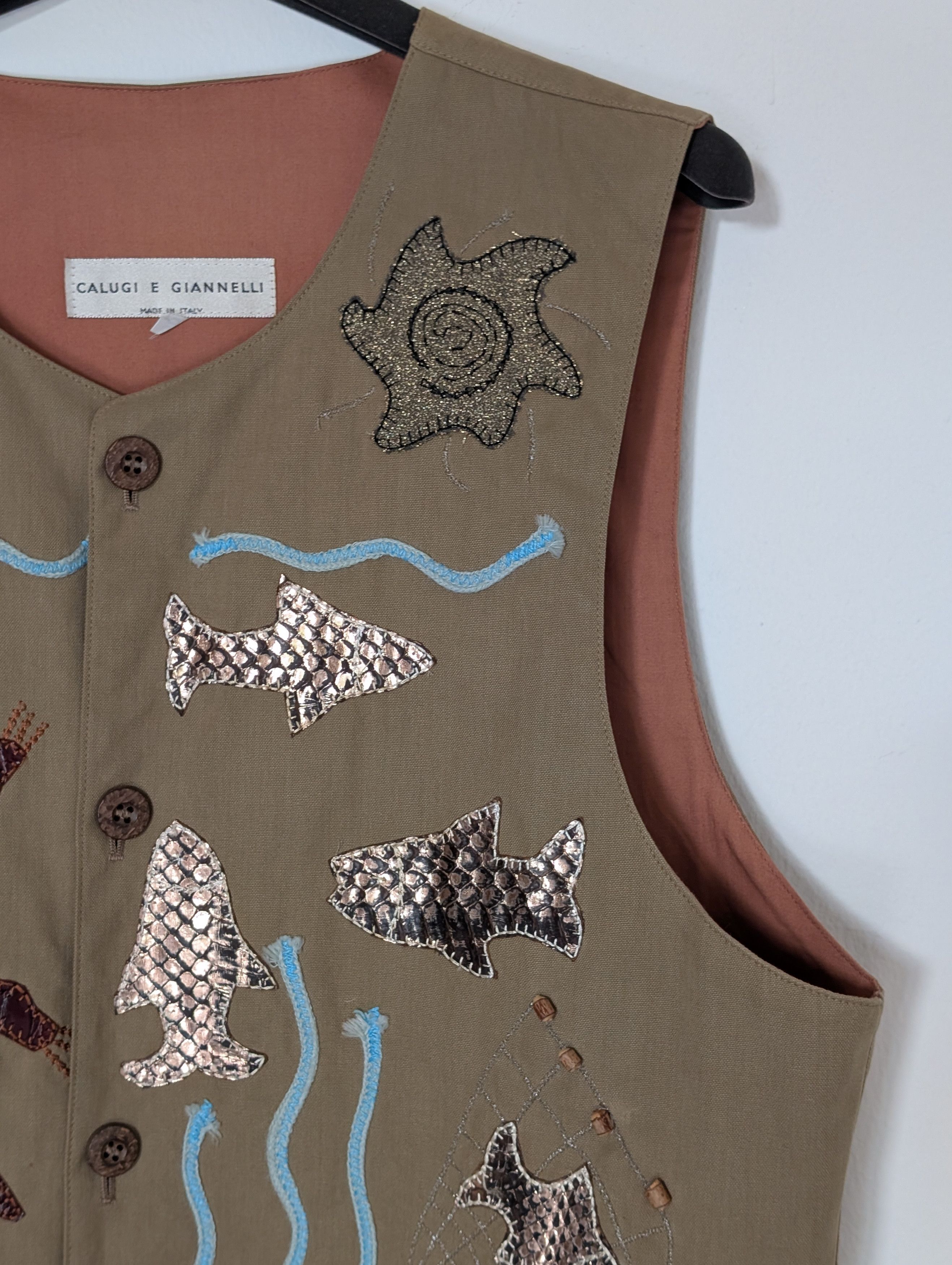 Calugi e Gianelli 🔥 Rare archive Calugi e Giannelli ethnic vest Size US M / EU 48-50 / 2 - 6 Thumbnail