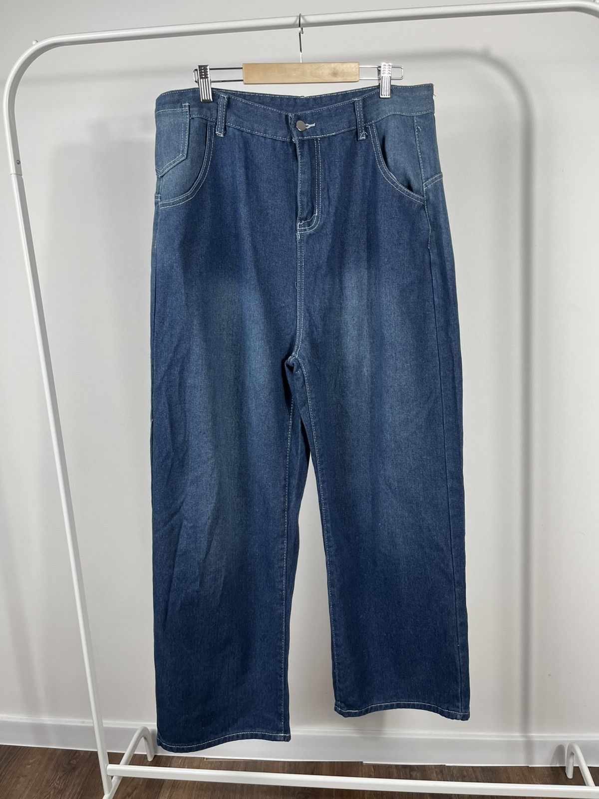 Other Baggy Y2K Wide Leg Jeans Skull Print Grunge Rap Style Size US 36 / EU 52 - 7 Thumbnail