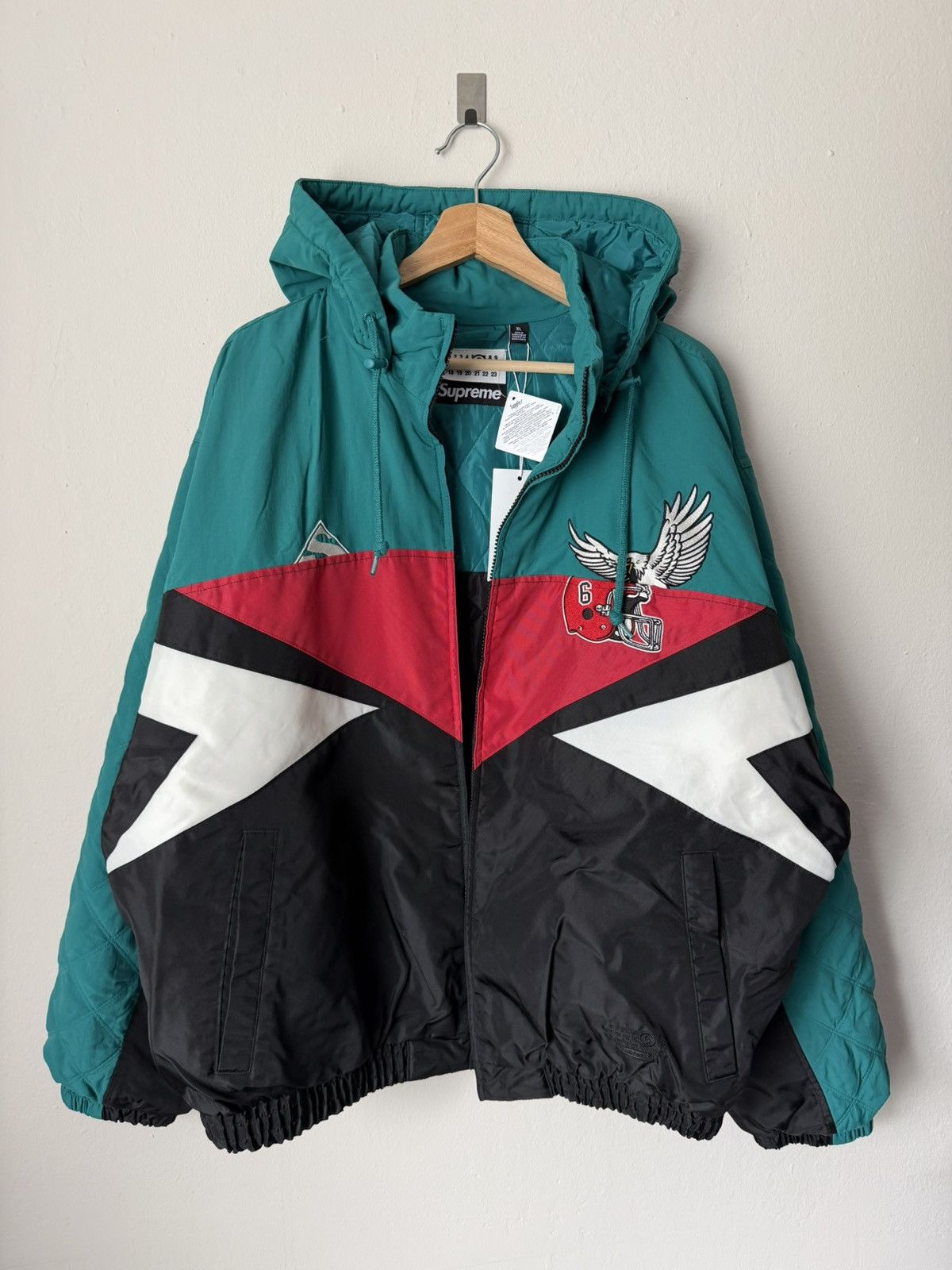 Maison Margiela × Supreme Supreme SS26 MM6 Maison Margiela Split Stadium Jacket Sz XL Size US XL / EU 56 / 4 - 2 Thumbnail