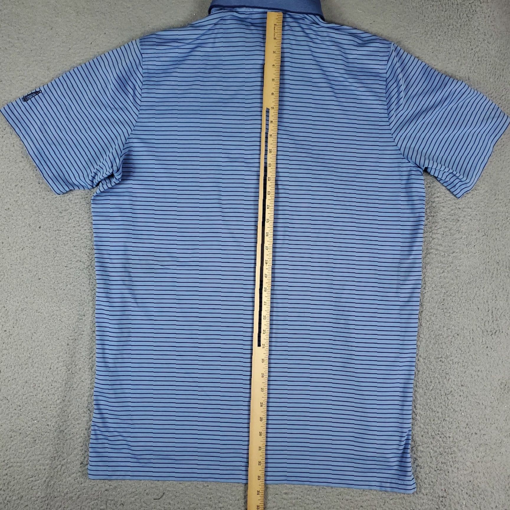 Vintage Greyson Polo Shirt Mens XL Blue Striped Wolf Golf Short Sleeve Polo Size US XL / EU 56 / 4 - 5 Thumbnail