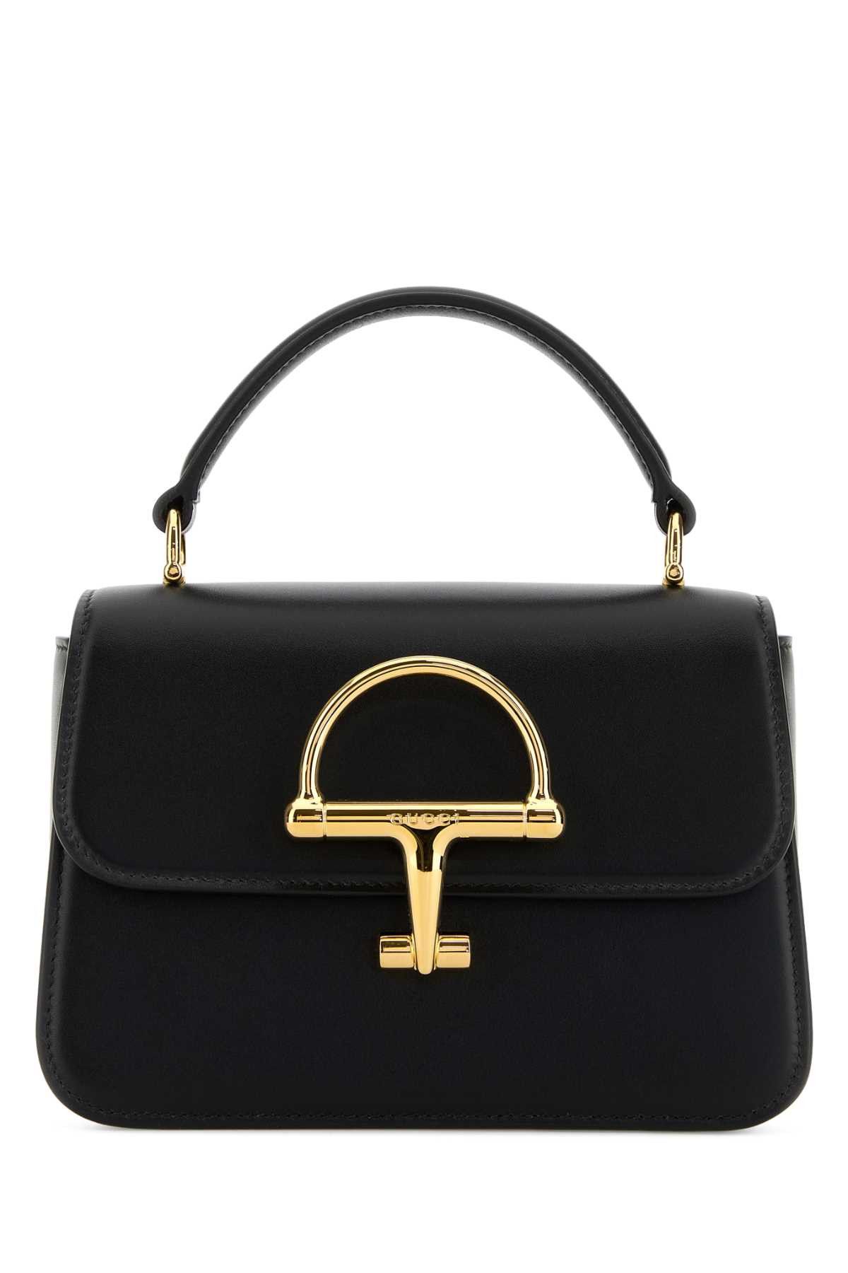 Gucci Black Leather Small Gucci Siena Handbag Size ONE SIZE - 1 Thumbnail