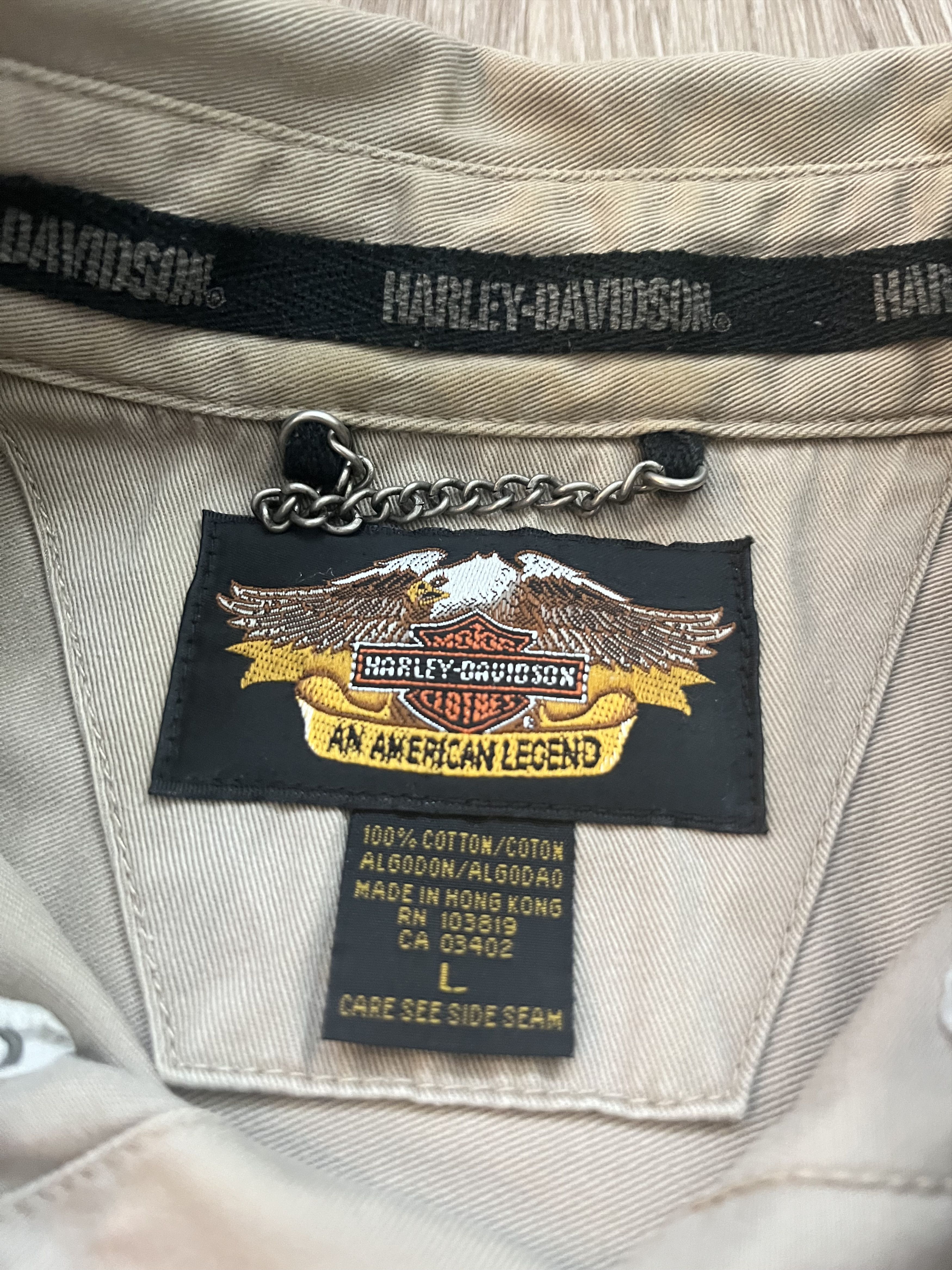 Harley Davidson Vintage Harley Davidson Mechanic Shirt Size US XL / EU 56 / 4 - 5 Thumbnail