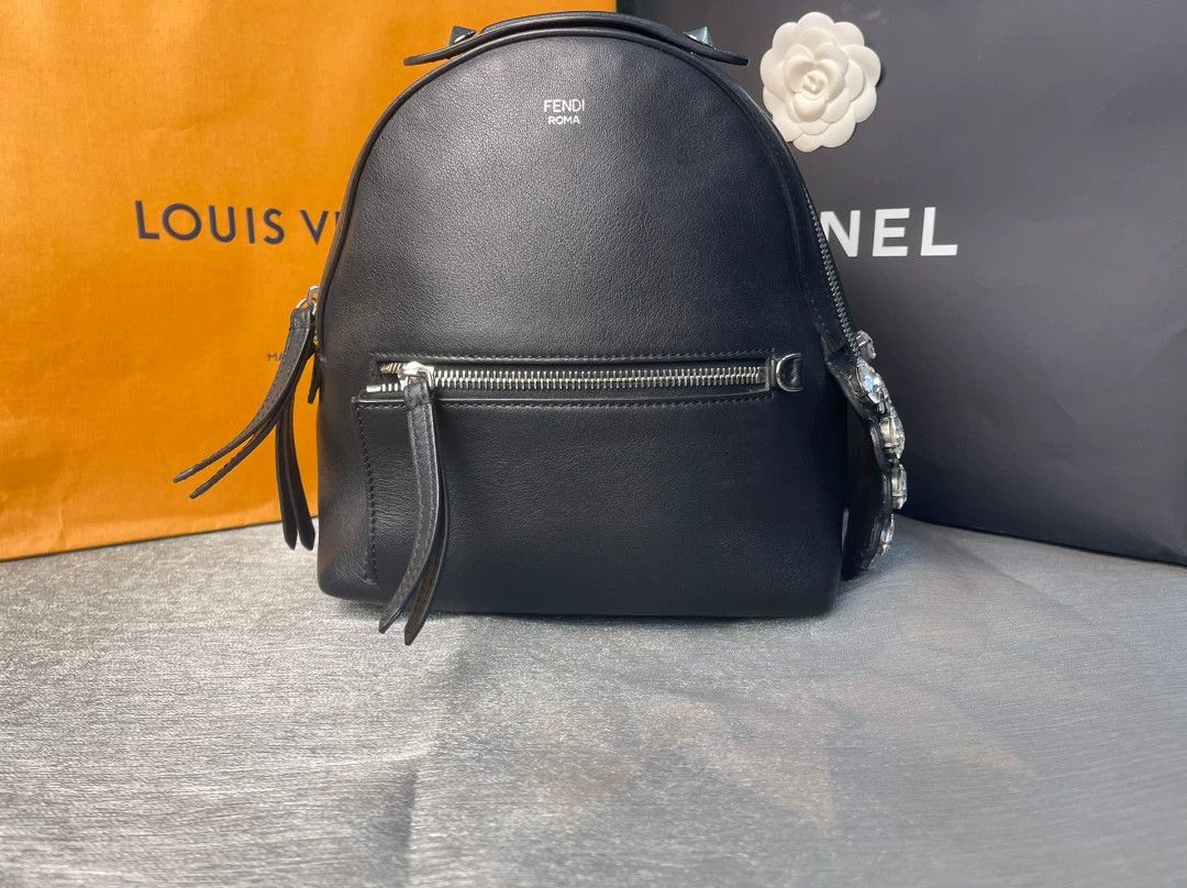 Fendi Fendi By The Way Small Diamond Backpack Size ONE SIZE - 1 Thumbnail