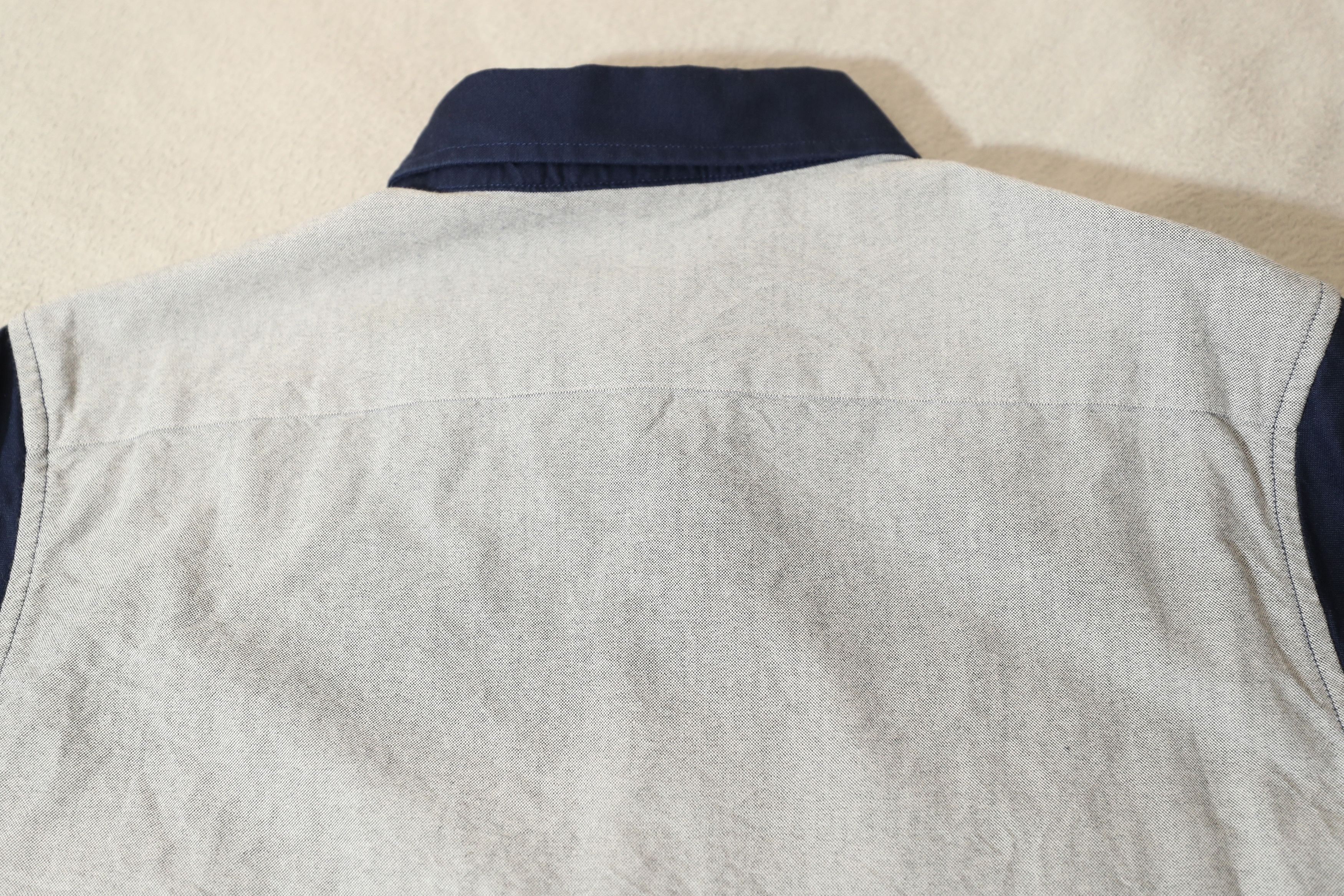 Jiberish Jiberish Navy Blue Gray Colorblock Button Shirt (XXL) Size US XXL / EU 58 / 5 - 12 Thumbnail