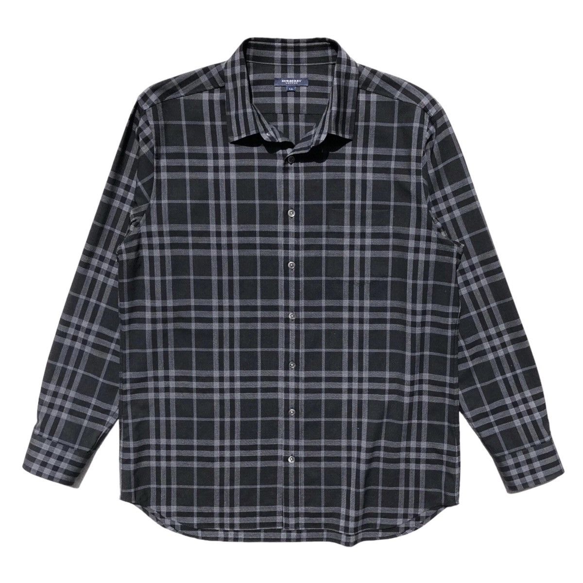 Burberry London Black and White Check Shirt