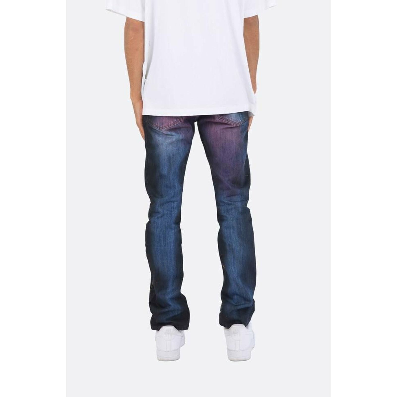 MNML MNML Black Paint Splatter Tapered Jeans (31×31) Distressed Size US 31 - 2 Thumbnail