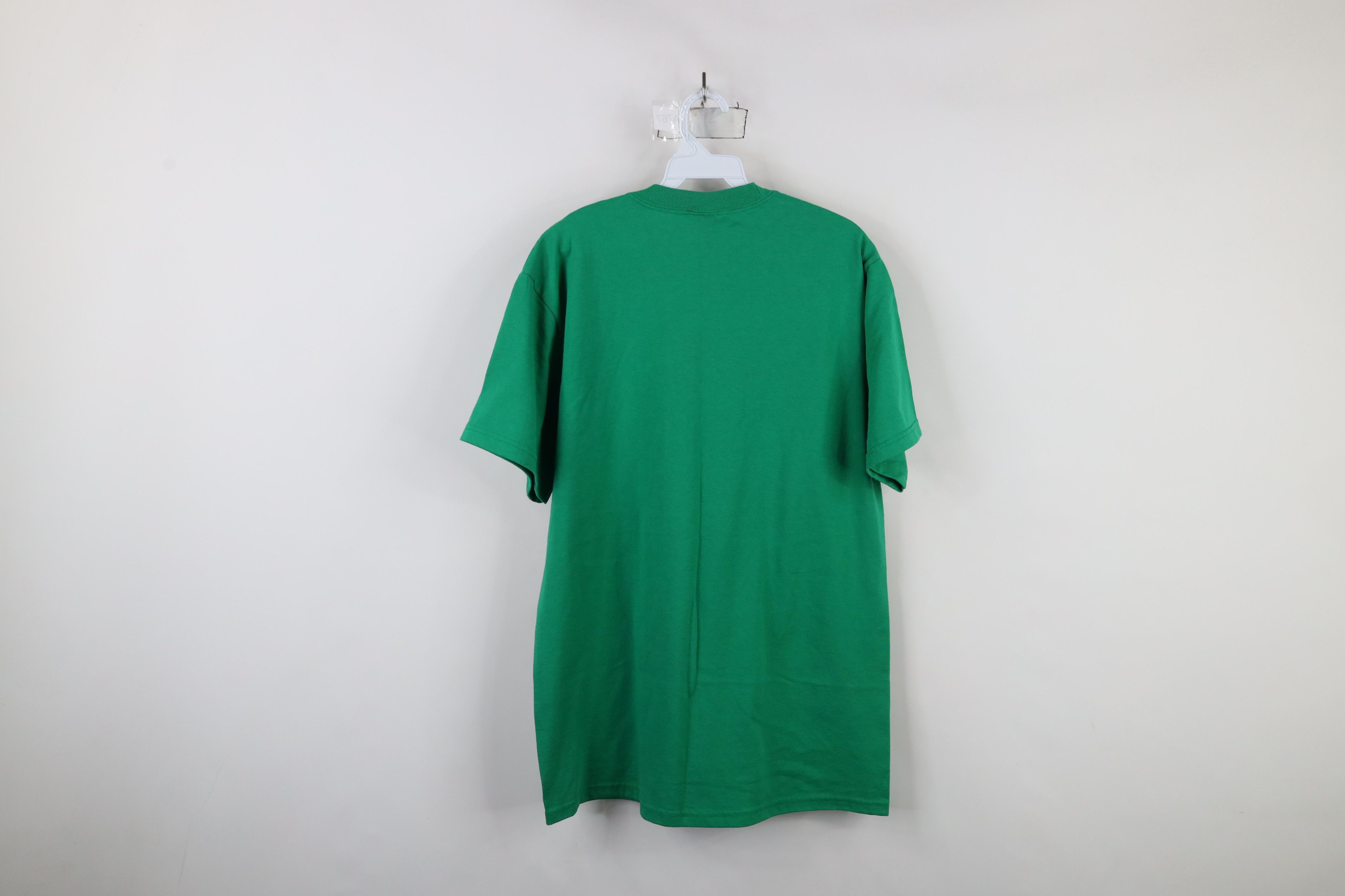 Vintage Deadstock Vintage 90s Streetwear Short Sleeve T-Shirt Green Size US L / EU 52-54 / 3 - 6 Thumbnail