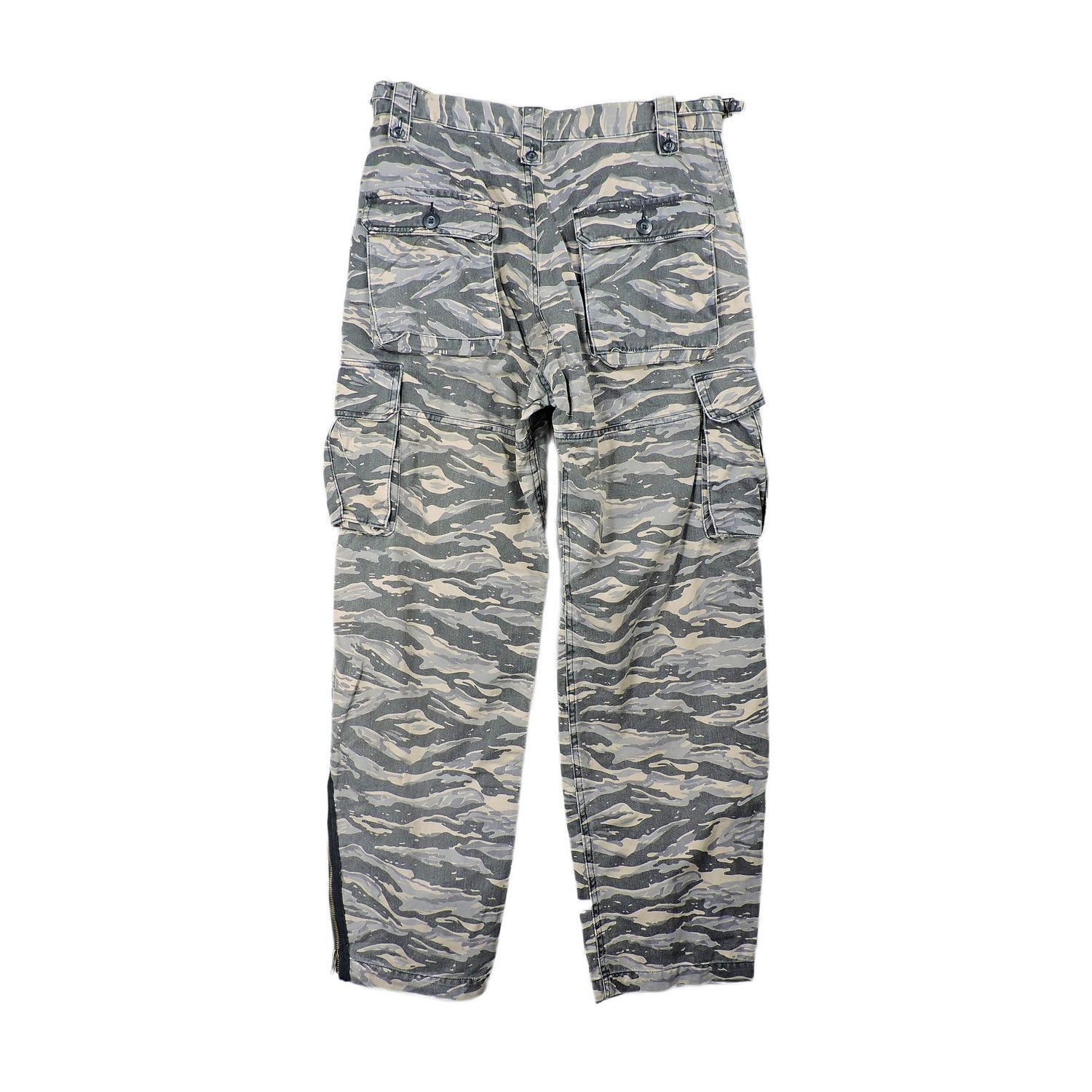 Japanese Brand MATHAWK UNION MADE TIGER STRIPES CARGO LONG PANTS Size US 32 / EU 48 - 2 Thumbnail