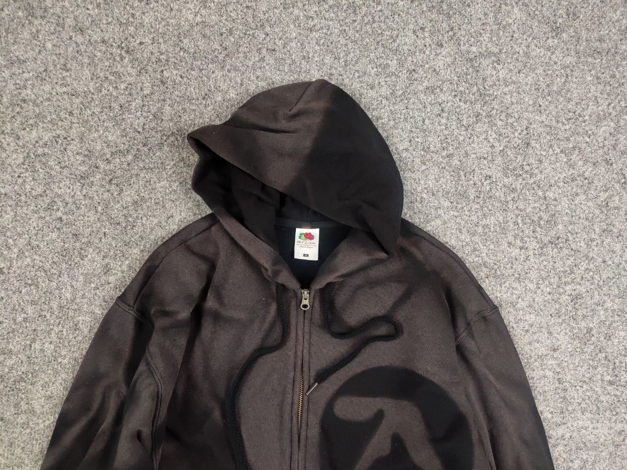 Apex One Vintage 90's Aphex Twin Logo Sun Faded Boxy Blank Zip Hoodie Size US M / EU 48-50 / 2 - 9 Thumbnail