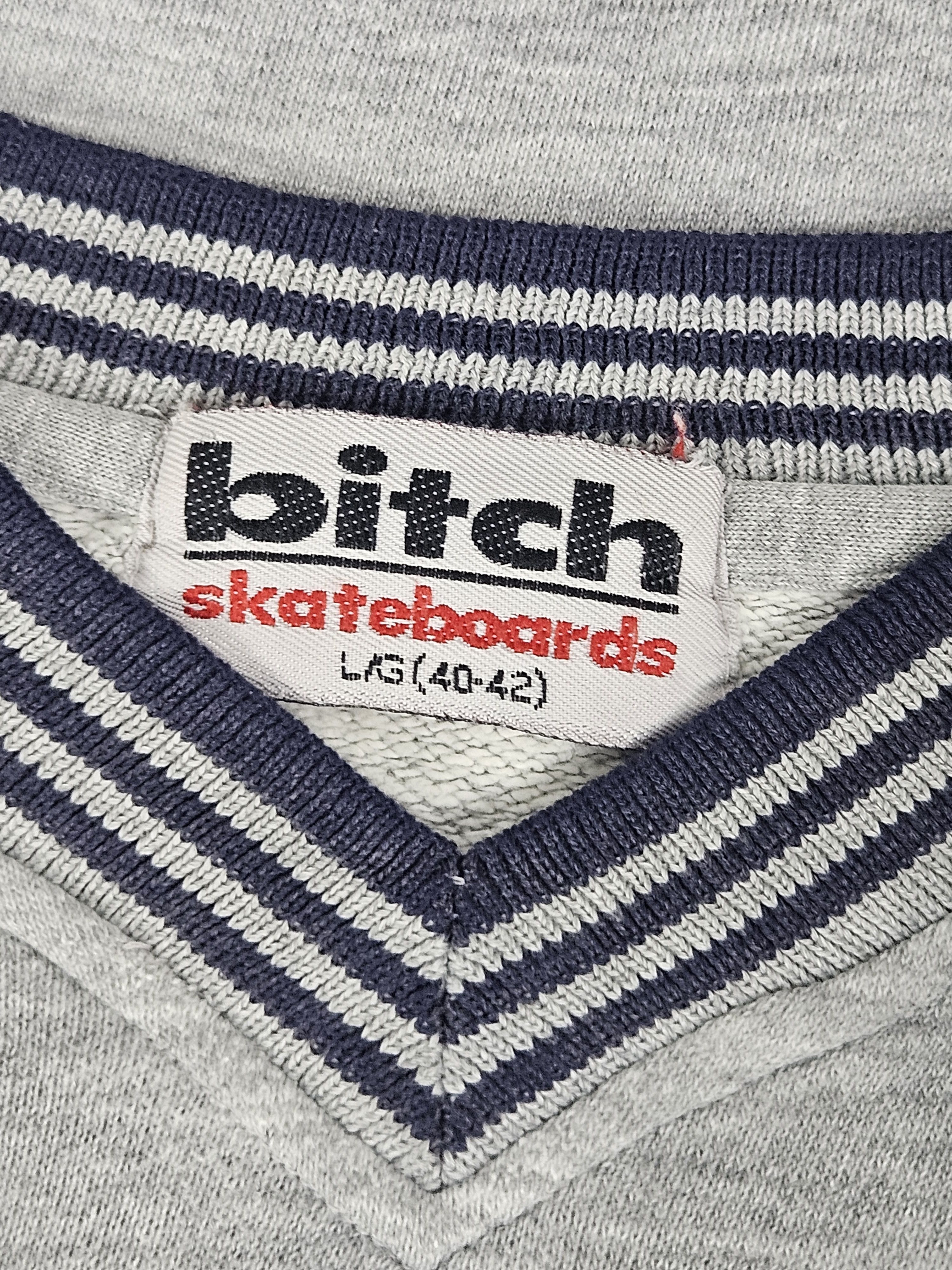 Hook-Ups Vintage Bitch Skateboard Streetwear 90s sweatshirt Size US L / EU 52-54 / 3 - 4 Thumbnail
