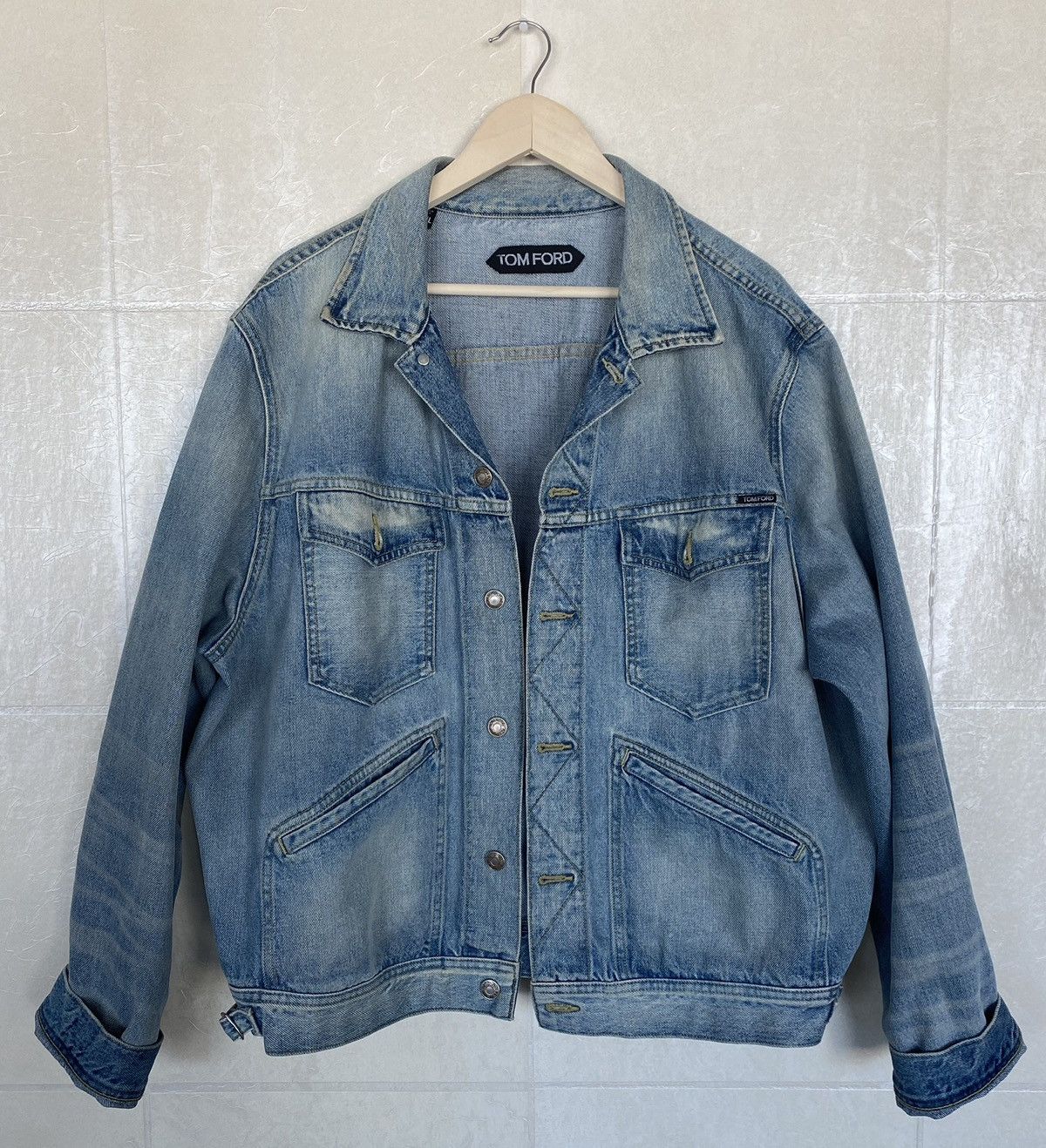 Tom Ford Tom Ford Medium Wash Denim Jacket Size US XXL / EU 58 / 5 - 2 Thumbnail
