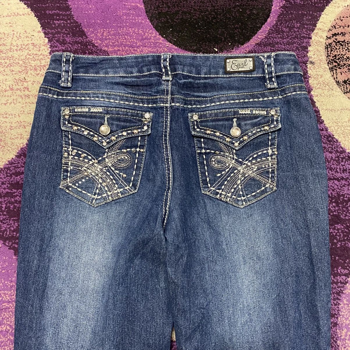 Earl Jeans × Vintage Vintage Earl Jean Flared Denim Jeans Size 32" / US 10 / IT 46 - 8 Thumbnail