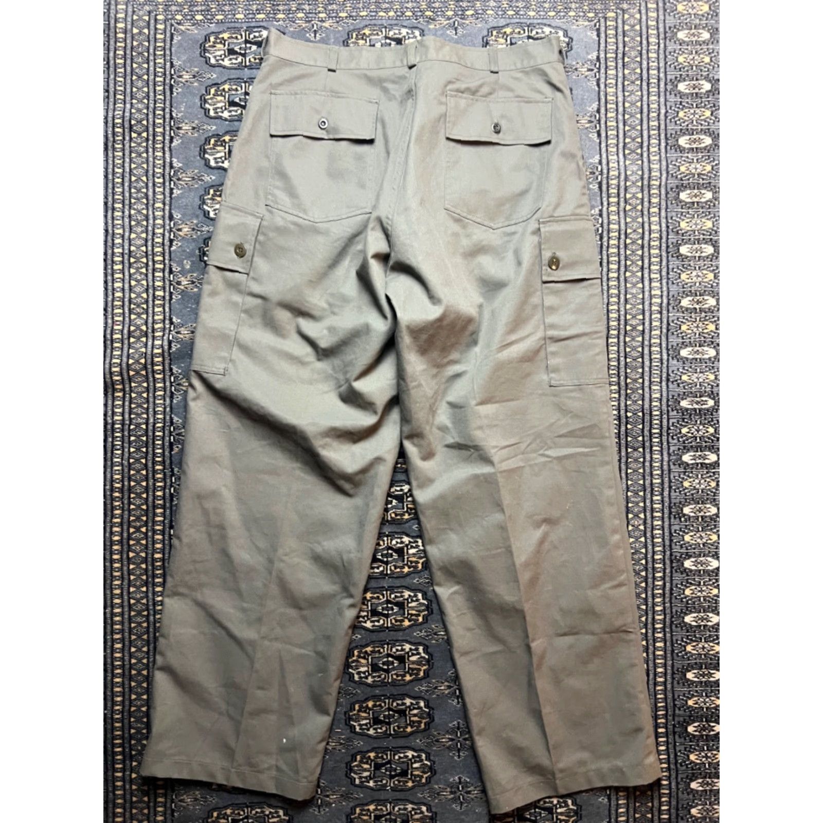 Vintage Seyntex Cargo Pants 38x32 Men Regular Green Size 38 Inseam 32 Pants Size US 38 / EU 54 - 6 Thumbnail