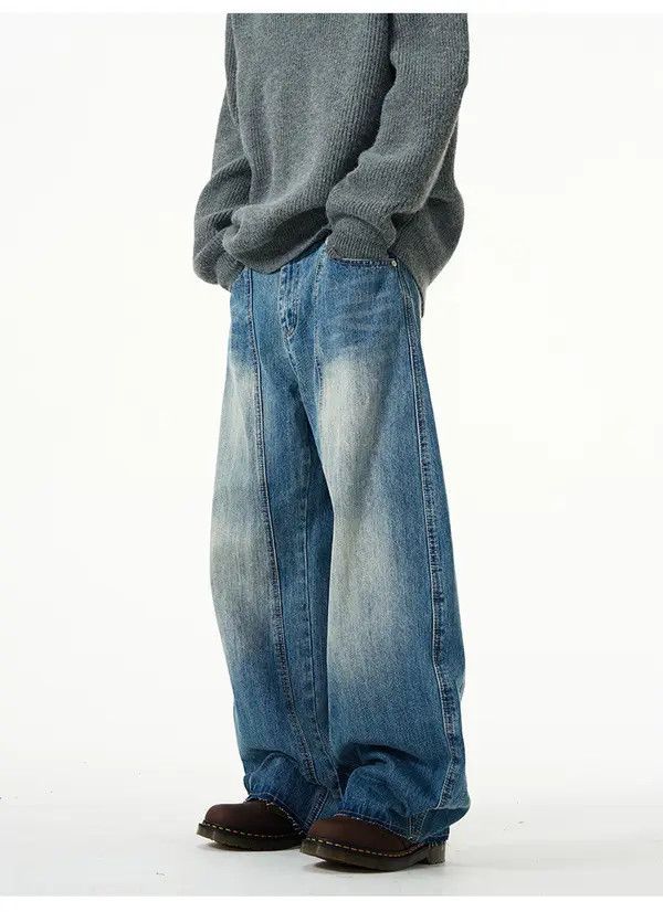 Japanese Brand Hayase x Arai Men's American retro washed scimitar jeans Size US 32 / EU 48 - 6 Thumbnail