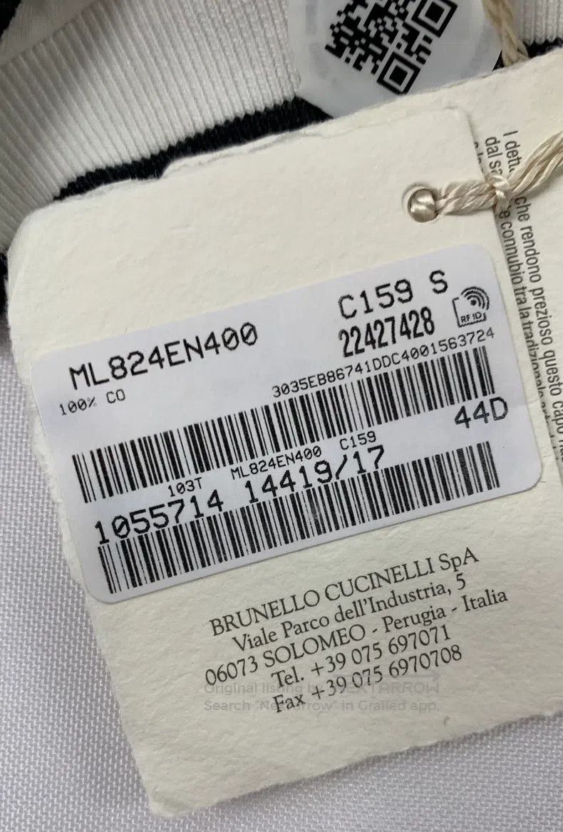 Brunello Cucinelli Brunello Cucinelli Pocket Logo Short Sleeve Crew Neck T-Sh Size S / US 4 / IT 40 - 5 Thumbnail