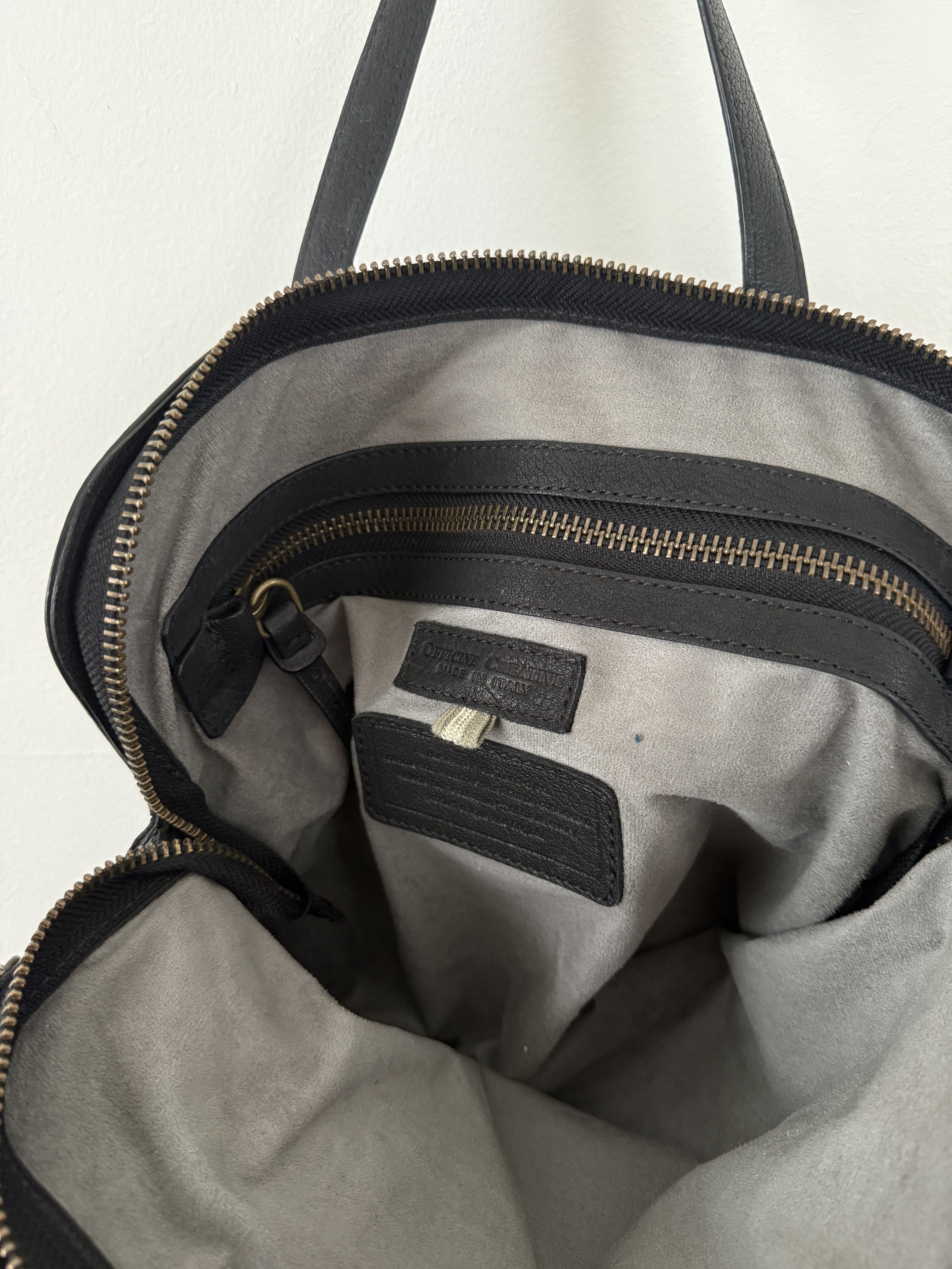 Officine Creative Leather Top Handle Shoulder Side Bag Size ONE SIZE - 19 Thumbnail