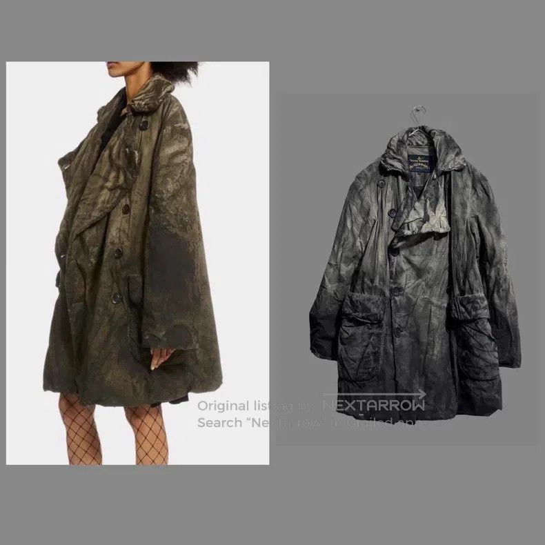 Vivienne Westwood Vivienne Westwood Distressed Teddy Dyeing Technique Overco Size XS / US 0-2 / IT 36-38 - 1 Thumbnail