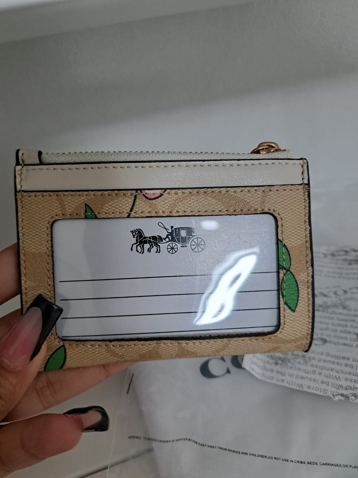 Coach Coach Skinny Cherry ID Card Case With Keychain Size ONE SIZE - 3 Thumbnail