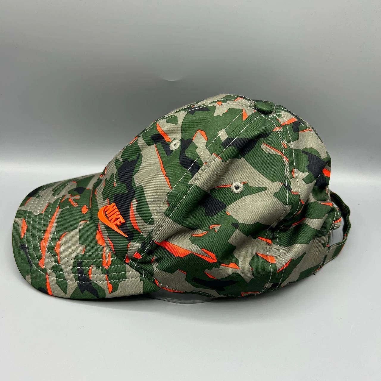 Nike Nike Heritage 86 Hat Men Green Orange Camouflage Strap Back Size ONE SIZE - 7 Thumbnail