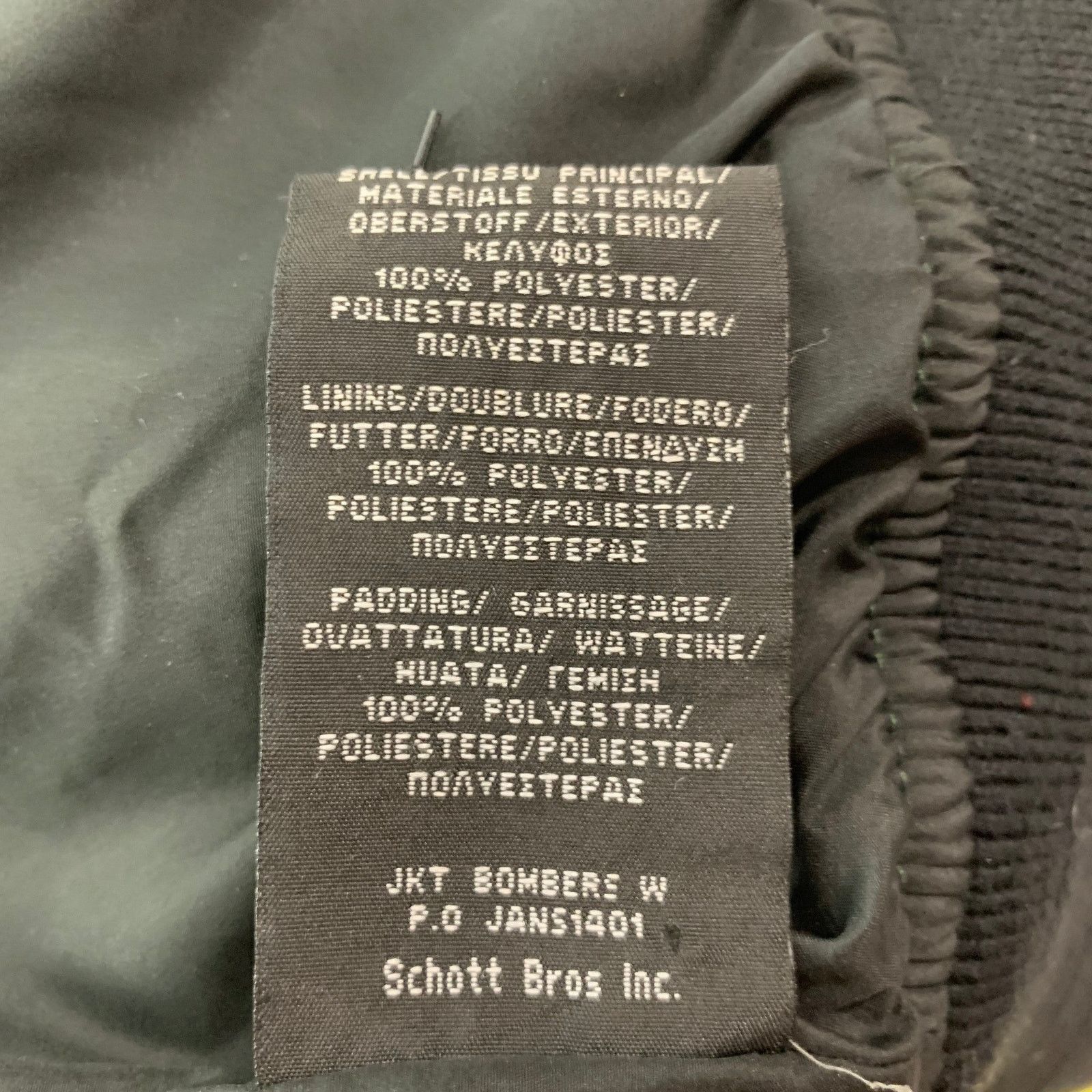 Schott SCHOTT Size M Green Camo Polyester Bomber Jacket Size US M / EU 48-50 / 2 - 7 Thumbnail
