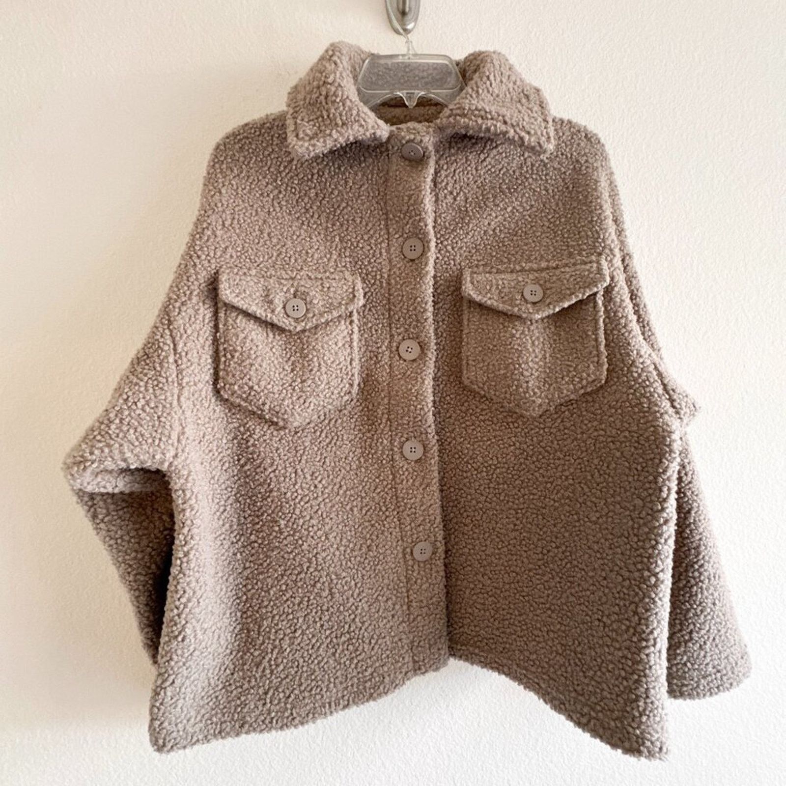 Mango Mango Boucle Faux Shearling Collar Jacket Womens Small Size S / US 4 / IT 40 - 4 Thumbnail