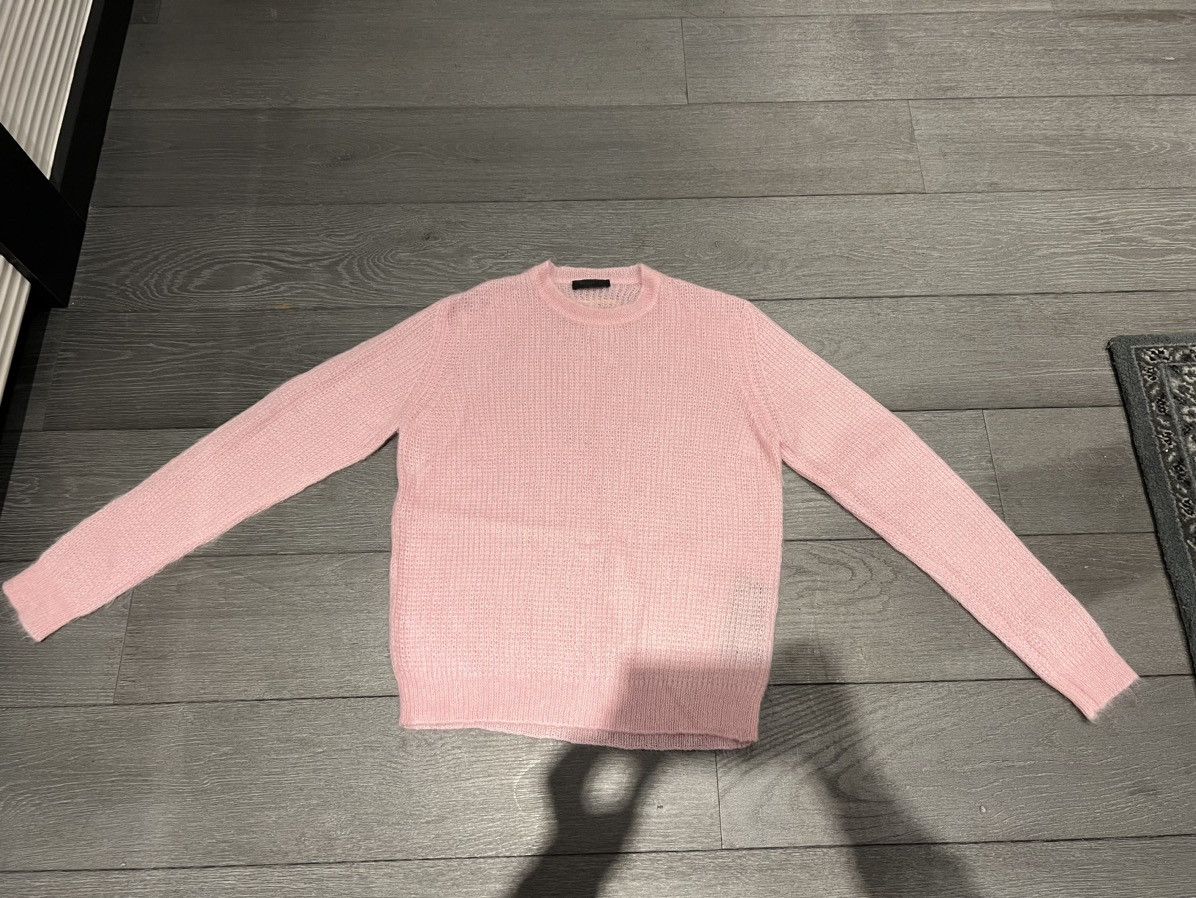 Prada Prada Crew Neck Mohair Blend Pink Sweater Size US M / EU 48-50 / 2 - 1 Thumbnail