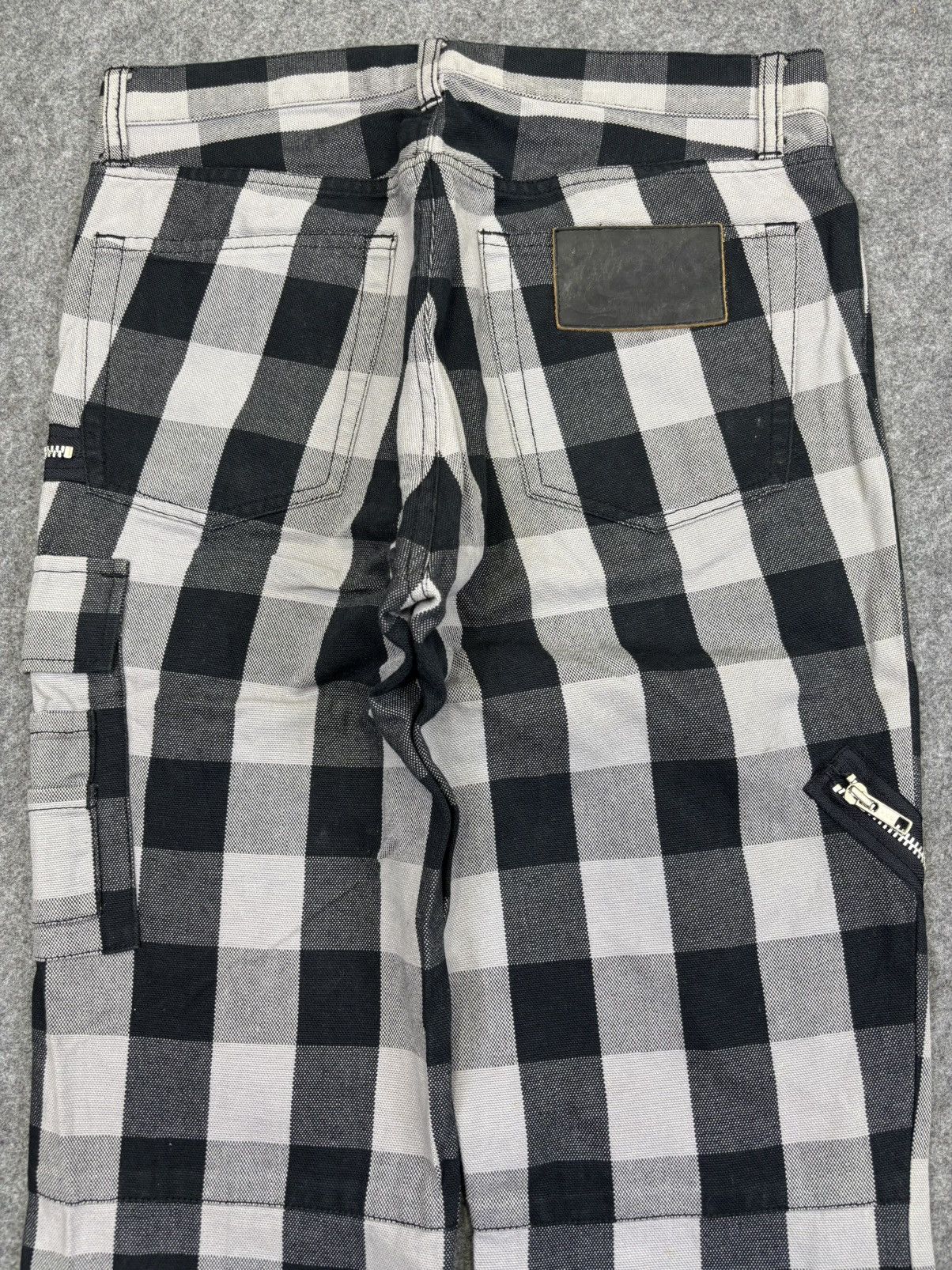 Japanese Brand 💥Seditionaries💥Batsu Chckered Zipper Multipocket Pant F799 Size US 30 / EU 46 - 12 Thumbnail