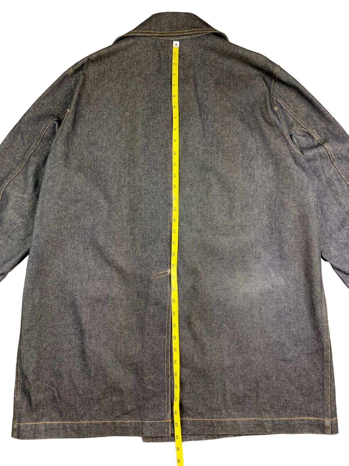 Issey Miyake Plantation by Issey Miyake Denim Overcoat Jacket Size US L / EU 52-54 / 3 - 10 Thumbnail