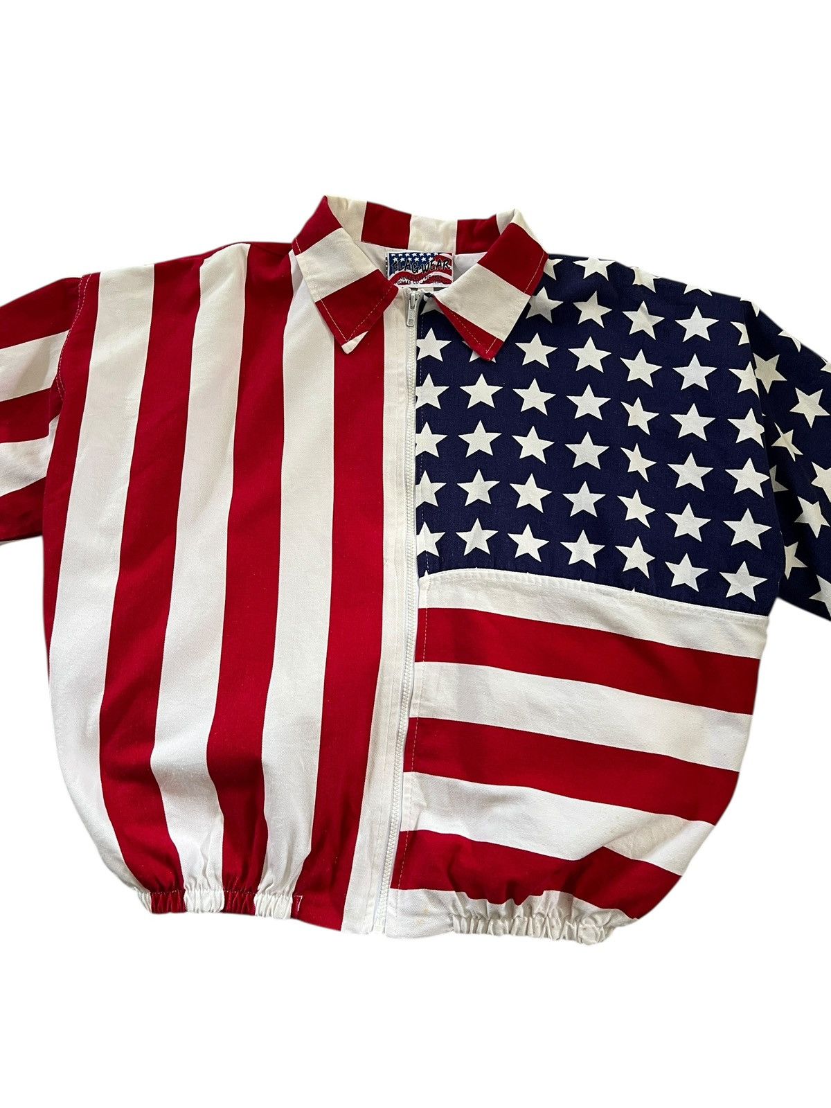 Vintage Vintage 90s Flag Wear 🇺🇸 Bomber Jacket Size US XL / EU 56 / 4 - 6 Thumbnail
