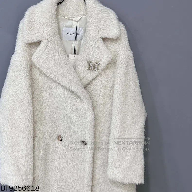 Max Mara Max Mara Special pin high-value pure white teddy coat Size S / US 4 / IT 40 - 2 Thumbnail