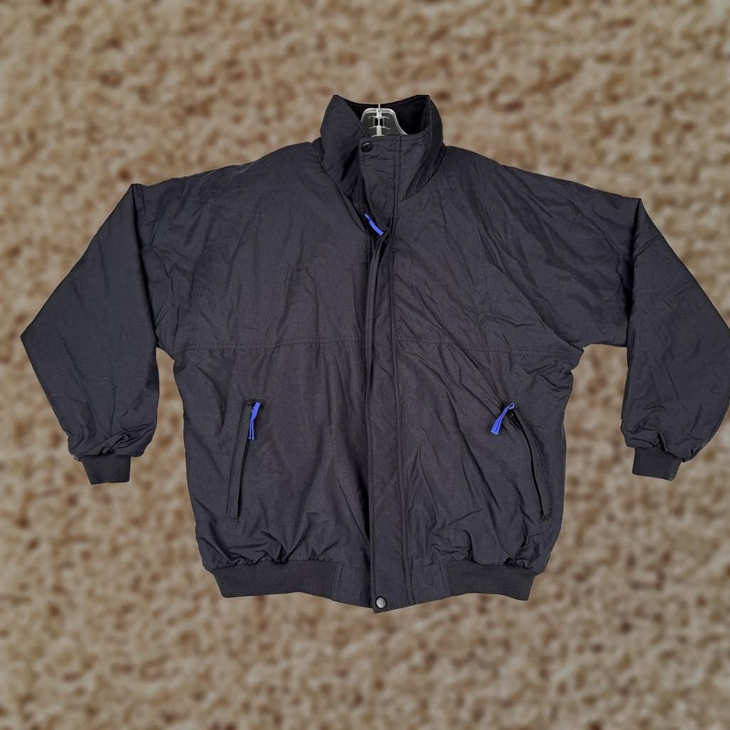 Helly Hansen Helly Hansen Jacket Men L Black Bomber Insulated Fleece Lined Zip Pockets Stand-Up Collar Outdoor Hiking Casual Fibers: Nylon Shell, Polyester Lining Size US L / EU 52-54 / 3 - 1 Thumbnail