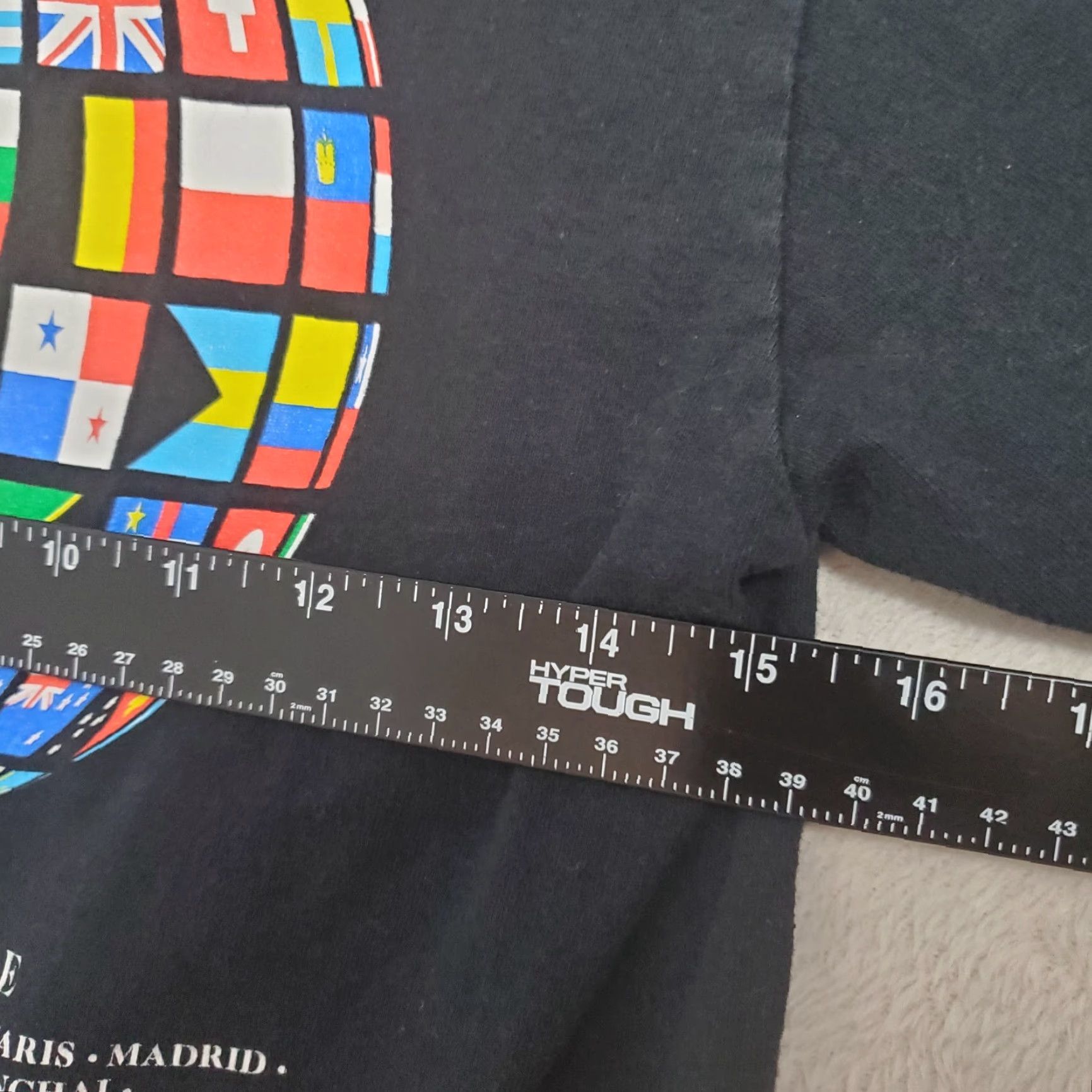 Huf VINTAGE Huf Worldwide Tee Shirt Men S Black Graphic Short Sleeve 100% Cotton Globe Flags Shirt Mens S Black Size US S / EU 44-46 / 1 - 6 Thumbnail