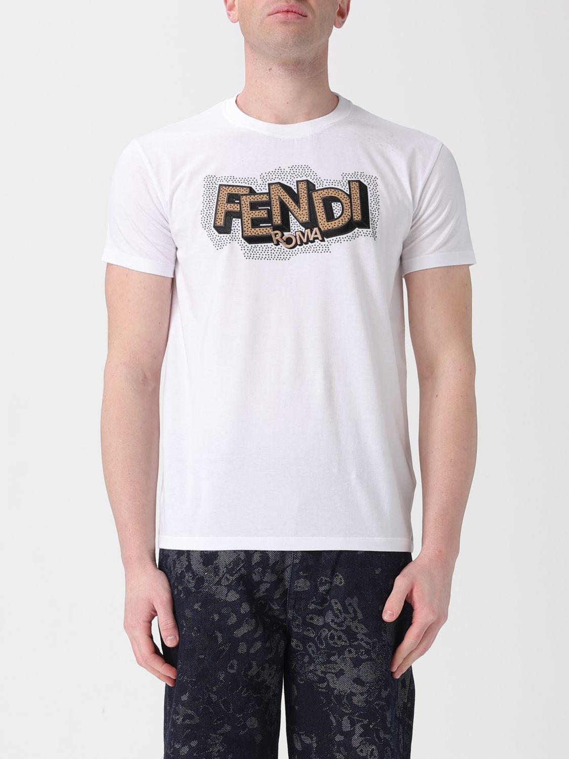 Fendi Fendi T-Shirt Men White Size US S / EU 44-46 / 1 - 1 Thumbnail