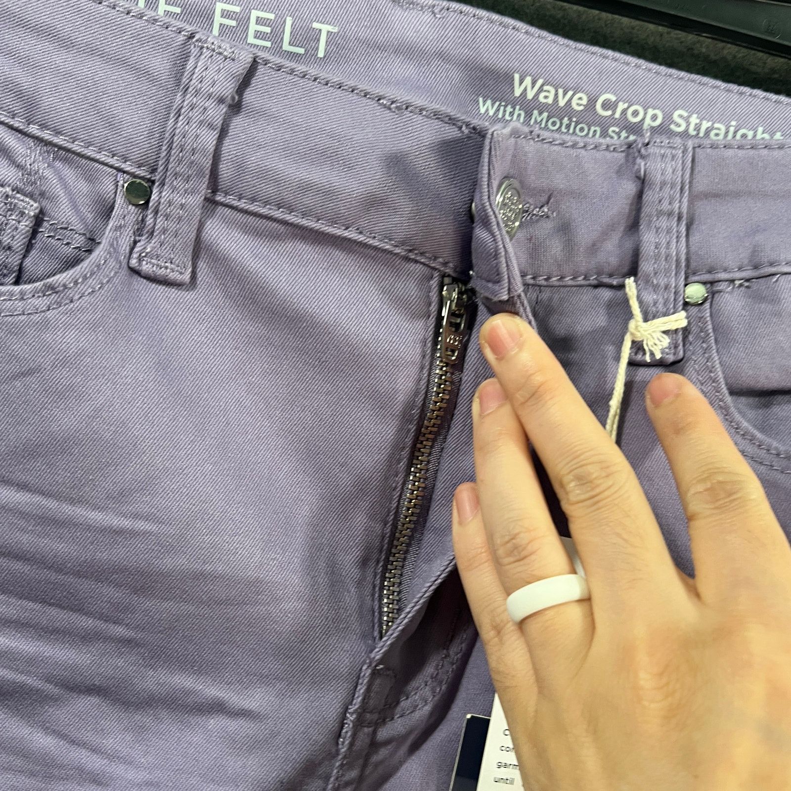 Other Laurie Felt Regular Wave Denim 5-Pocket Crop Straight Jeans Size 26" / US 2 / IT 38 - 12 Thumbnail