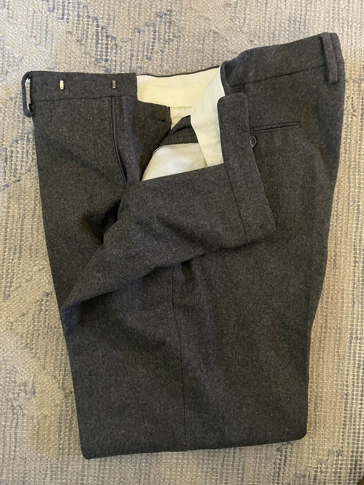 Polo Ralph Lauren Flat Front Wool Flannel Trouser Size US 38 / EU 54 - 5 Thumbnail