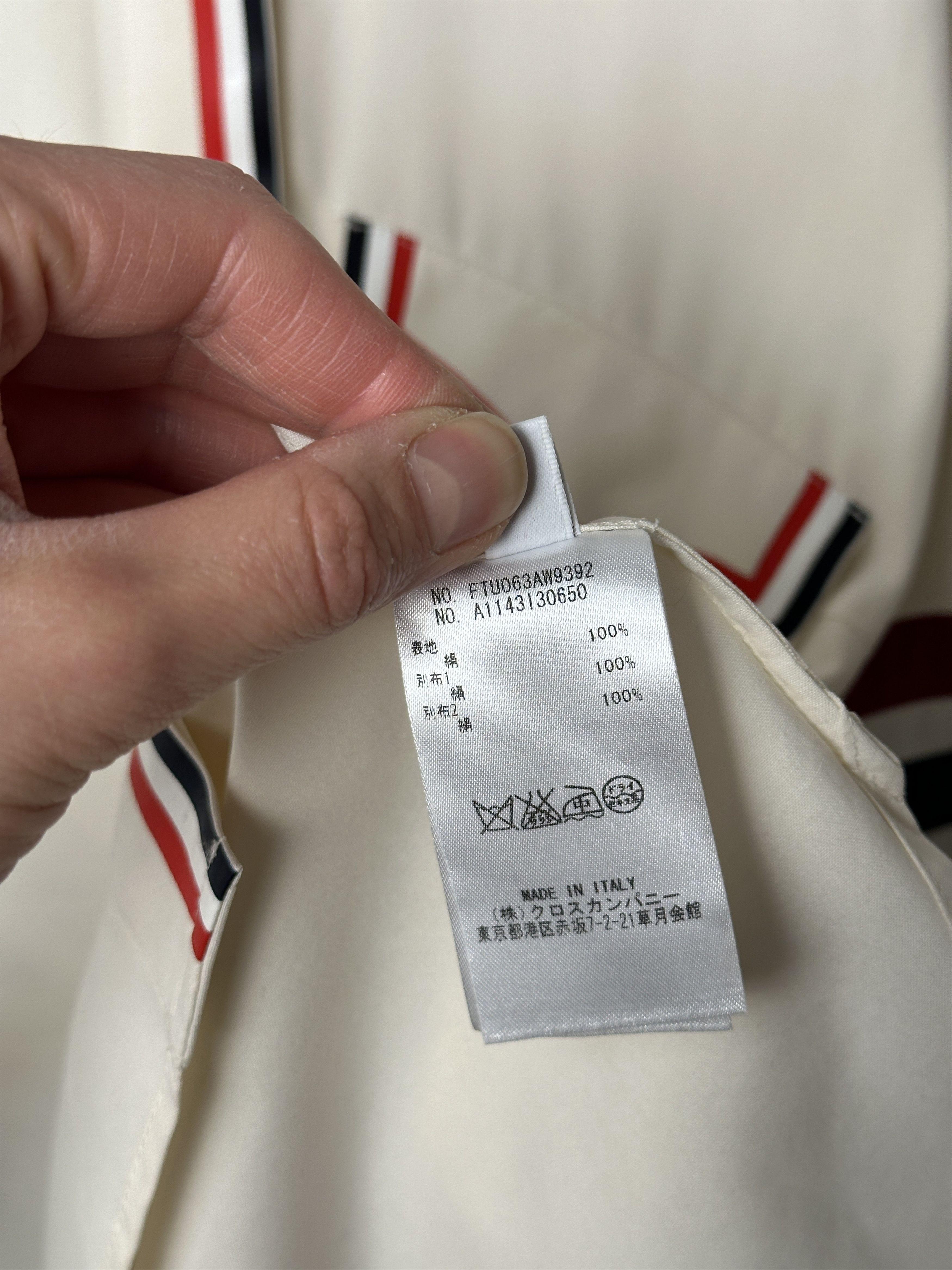 Thom Browne Thom Browne Classic Four-Bar Silk Shirt 3 Size Size S / US 4 / IT 40 - 7 Thumbnail