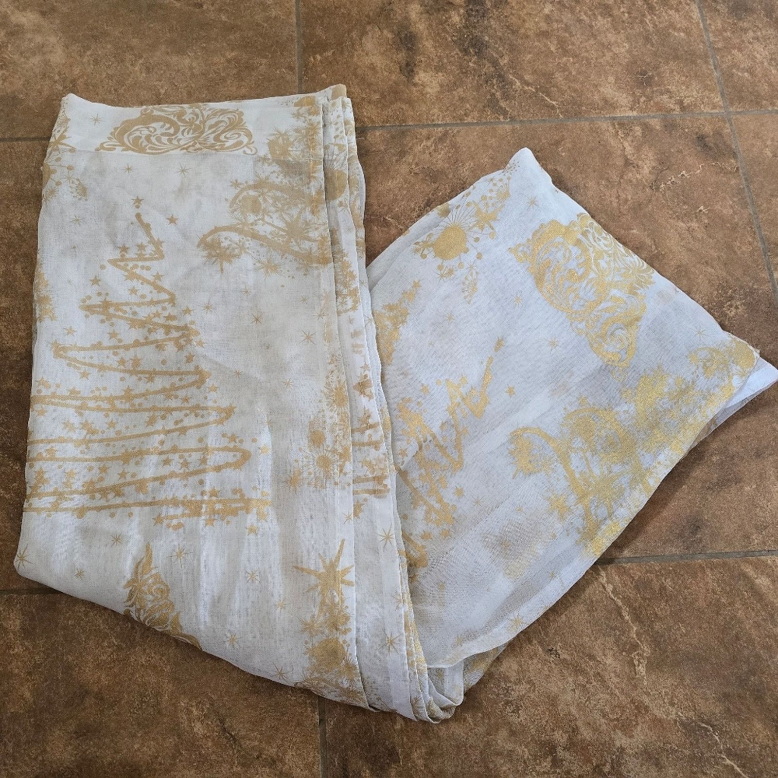 Other White Christmas | GRS | Sheer Lace Curtain Bundle Size ONE SIZE - 2 Thumbnail