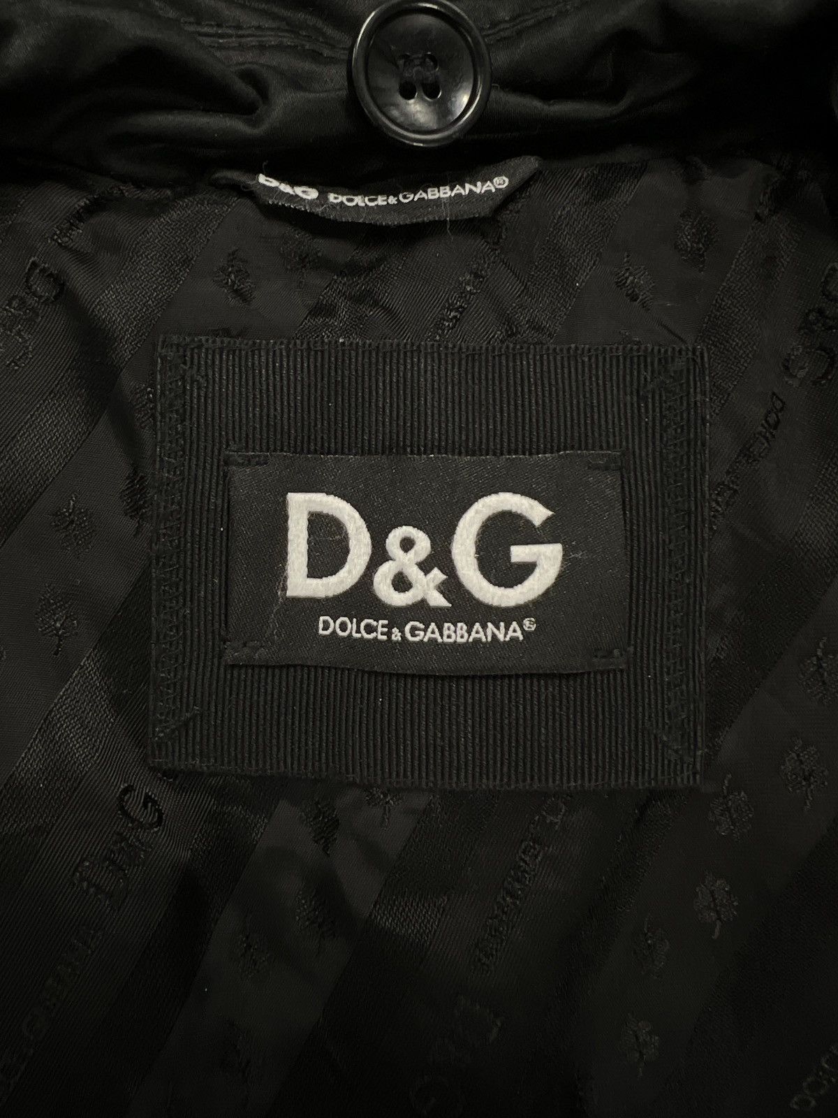 Dolce & Gabbana Mens Dolce & Gabbana Trench Coat Jacket Black Belted Size US M / EU 48-50 / 2 - 15 Thumbnail