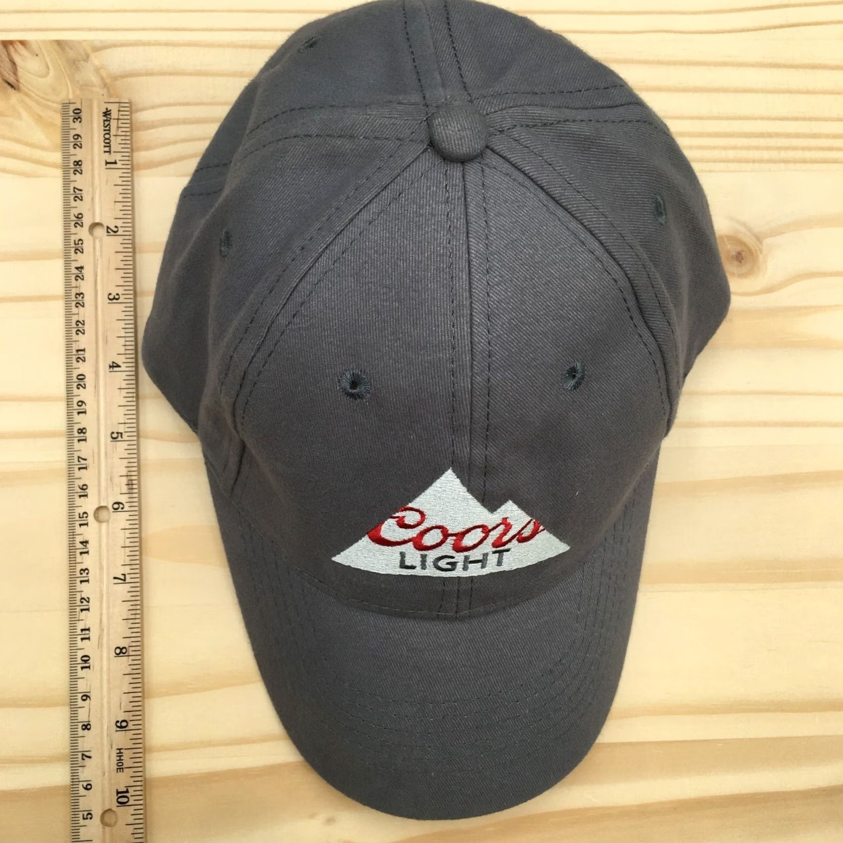 Vintage Coors Light Hat Baseball Cap Mens One Size Grey Acme Adjustable Back Casual Size ONE SIZE - 3 Thumbnail