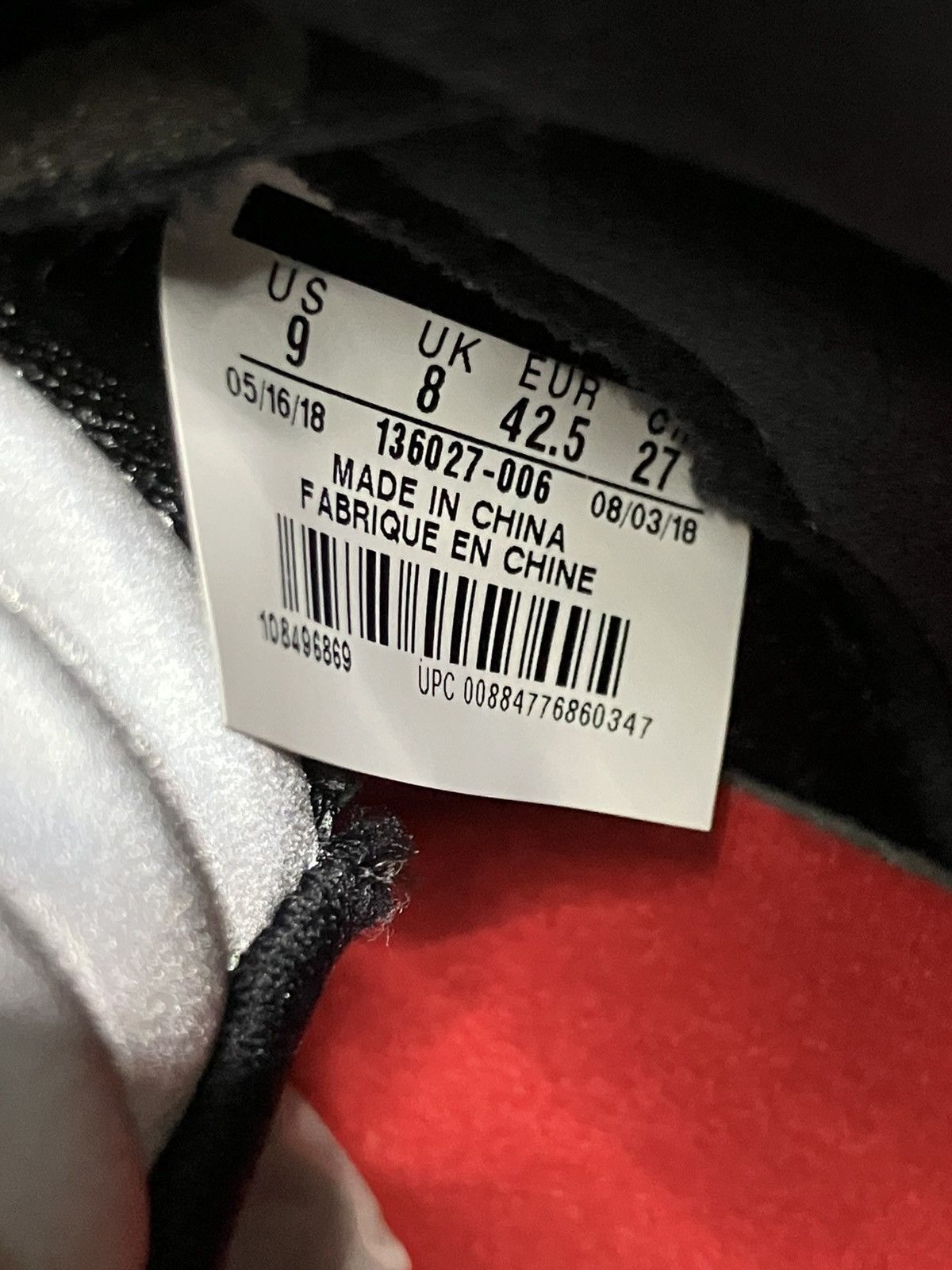 Jordan Brand Sz 9m- Air Jordan 5 Retro Satin Bred- Used OG All Size US 9 / EU 42 - 7 Thumbnail