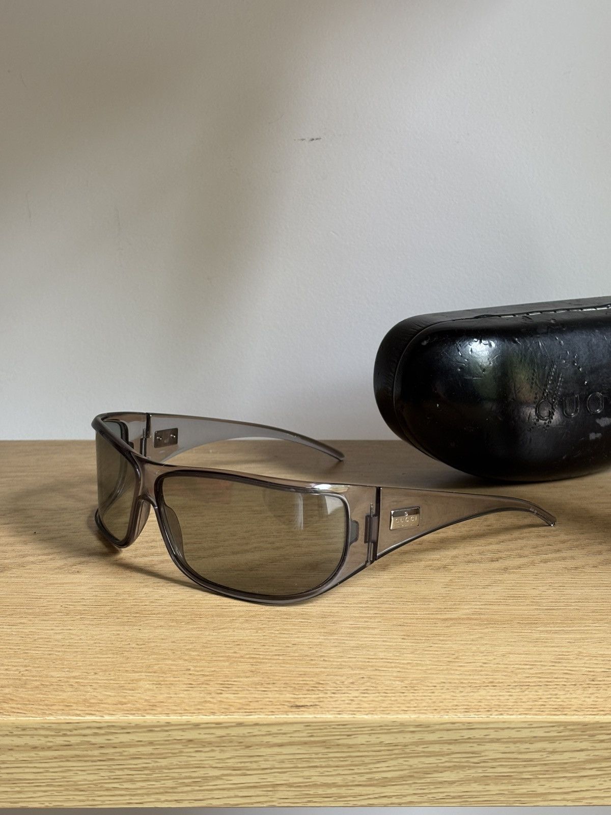 Gucci × Tom Ford × Vintage GUCCI Sunglasses GG Shield Tom Ford Wrap Vintage Size ONE SIZE - 4 Thumbnail