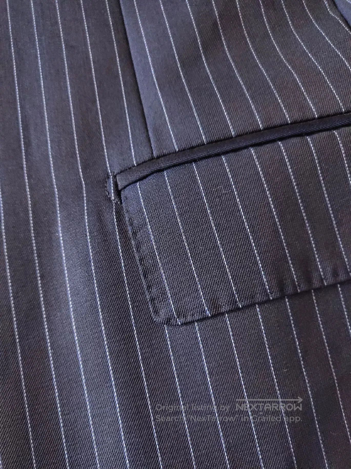 Boggi Italian Wool Blend Pinstripe Suit Jacket. Size US S / EU 44-46 / 1 - 3 Thumbnail
