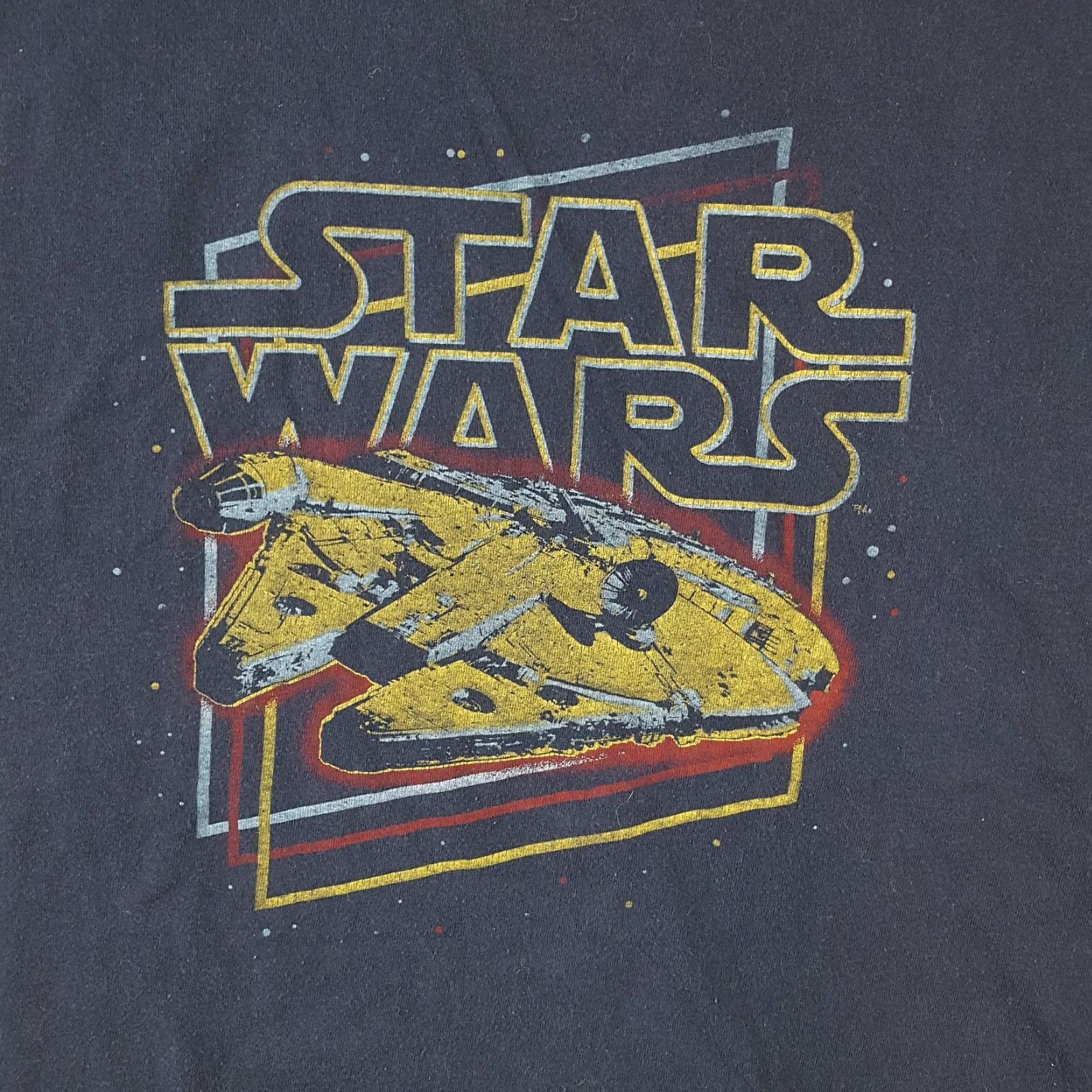 Star Wars VINTAGE Star Wars Millennium Falcon T-Shirt XL Blue Retro Y2K Movie Promo Mens Size US XL / EU 56 / 4 - 2 Thumbnail