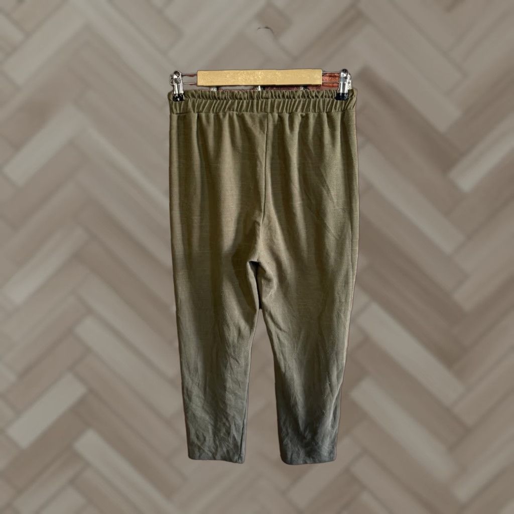 Zara Zara Sweatpants Green Drawstring Pull On Womens M PantsComplete Regular Size Medium Size 32" / US 10 / IT 46 - 1 Thumbnail