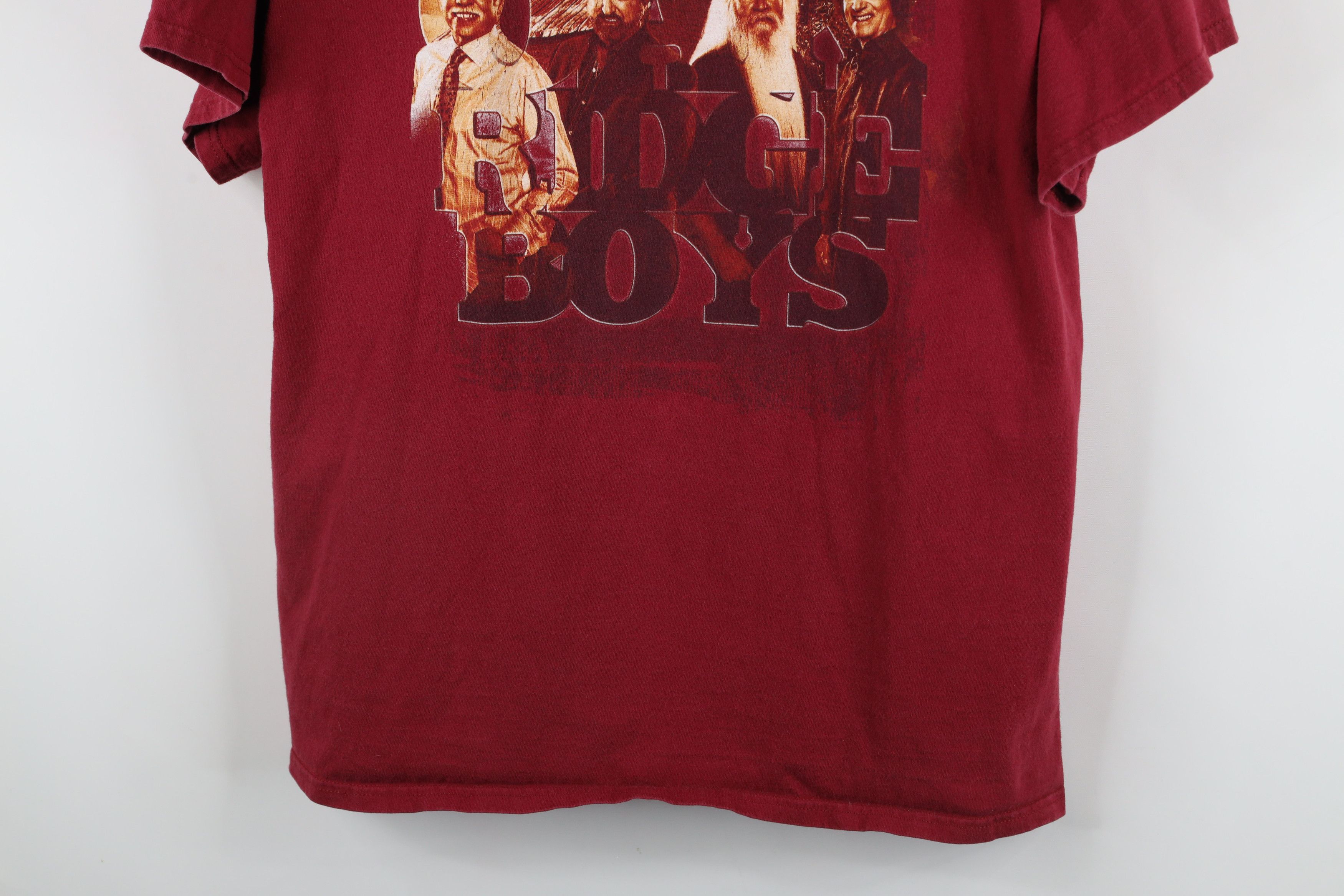 Vintage Vintage Ridge Boys Number One Hits Band T-Shirt Red Cotton Size US XL / EU 56 / 4 - 3 Thumbnail