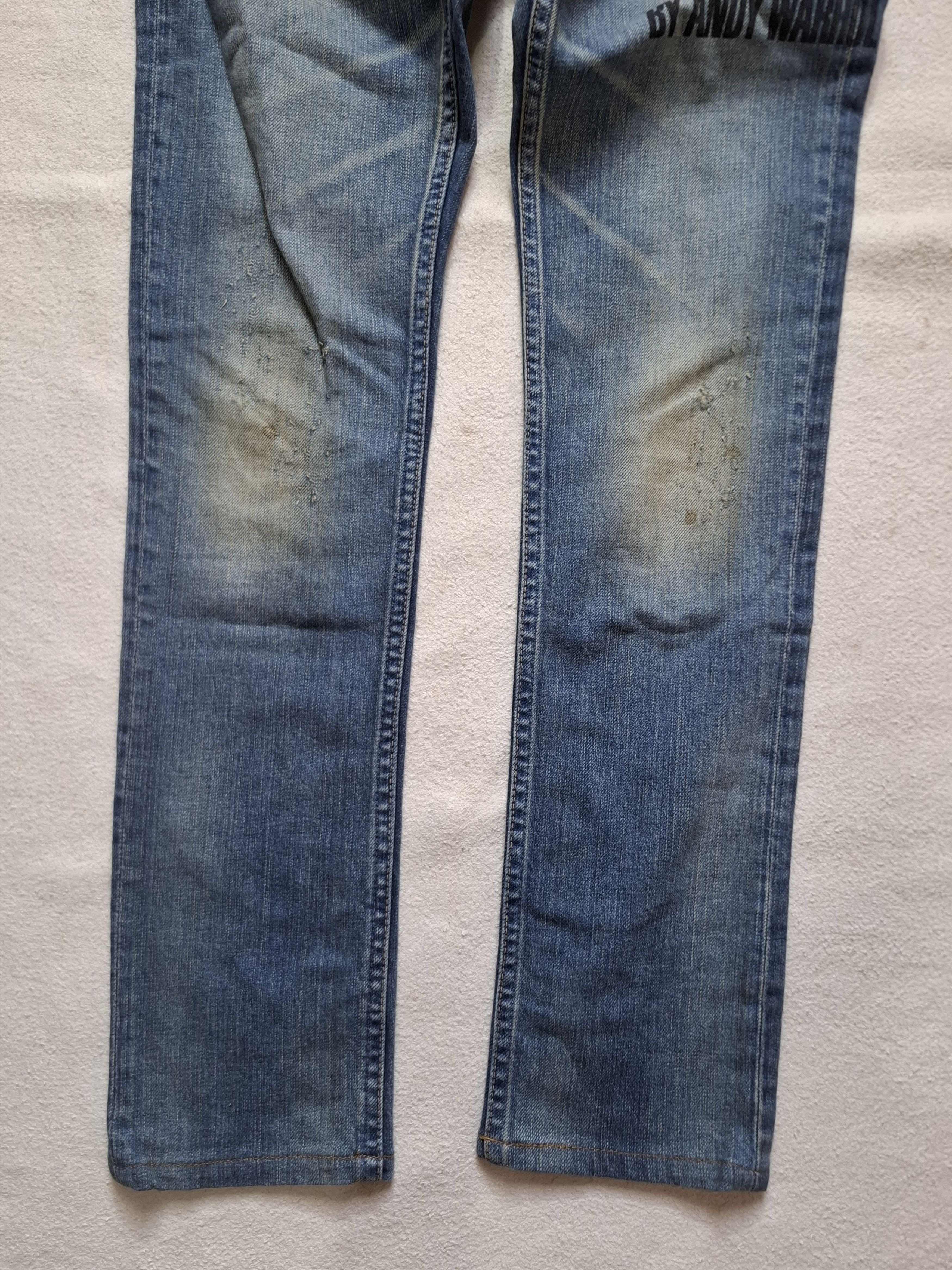 Hysteric Glamour Hysteric Glamour x Andy Warhol Washed Denim Slim Jeans Size 28" / US 6 / IT 42 - 4 Thumbnail