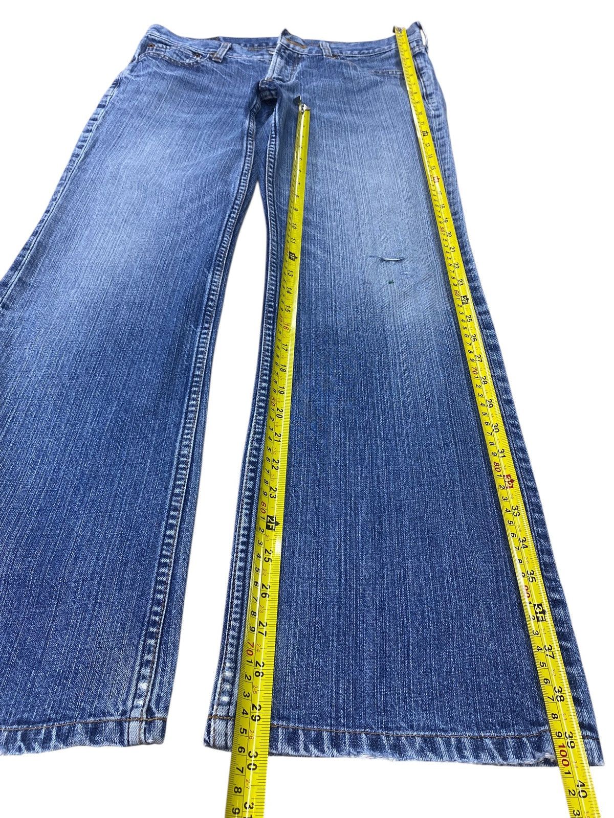 Japanese Brand Japanese Brand Acid Blue Wash Style Flare Jeans Size US 34 / EU 50 - 7 Thumbnail