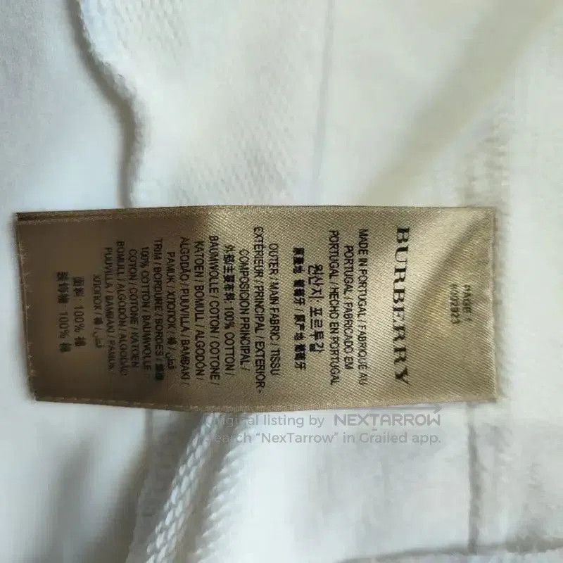 Burberry Burberry White Cotton Women's Sweatshirt. Size S / US 4 / IT 40 - 5 Thumbnail